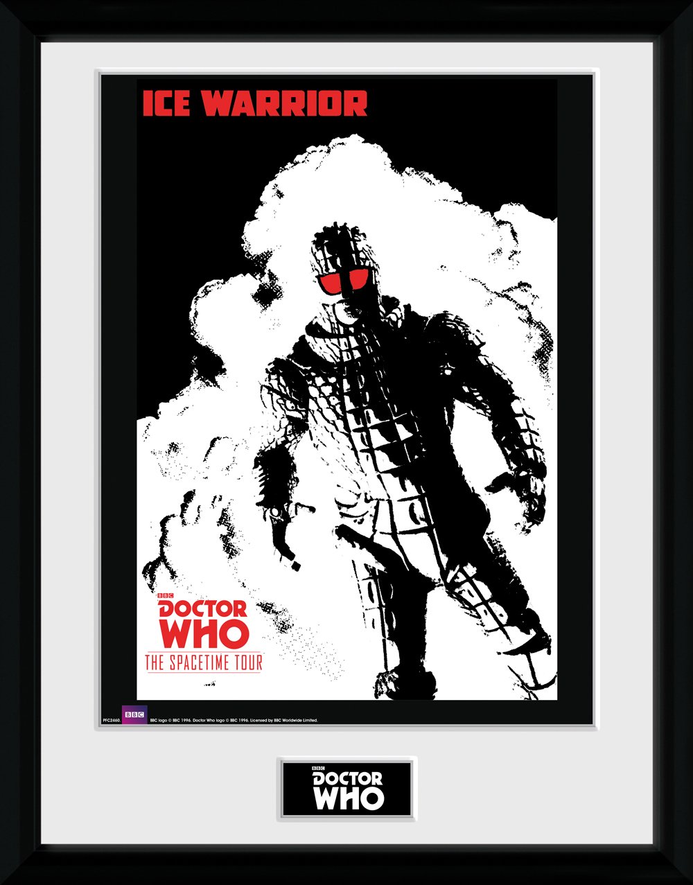 Tableau Doctor Who Ice Warrior encadré pour mur vide geek