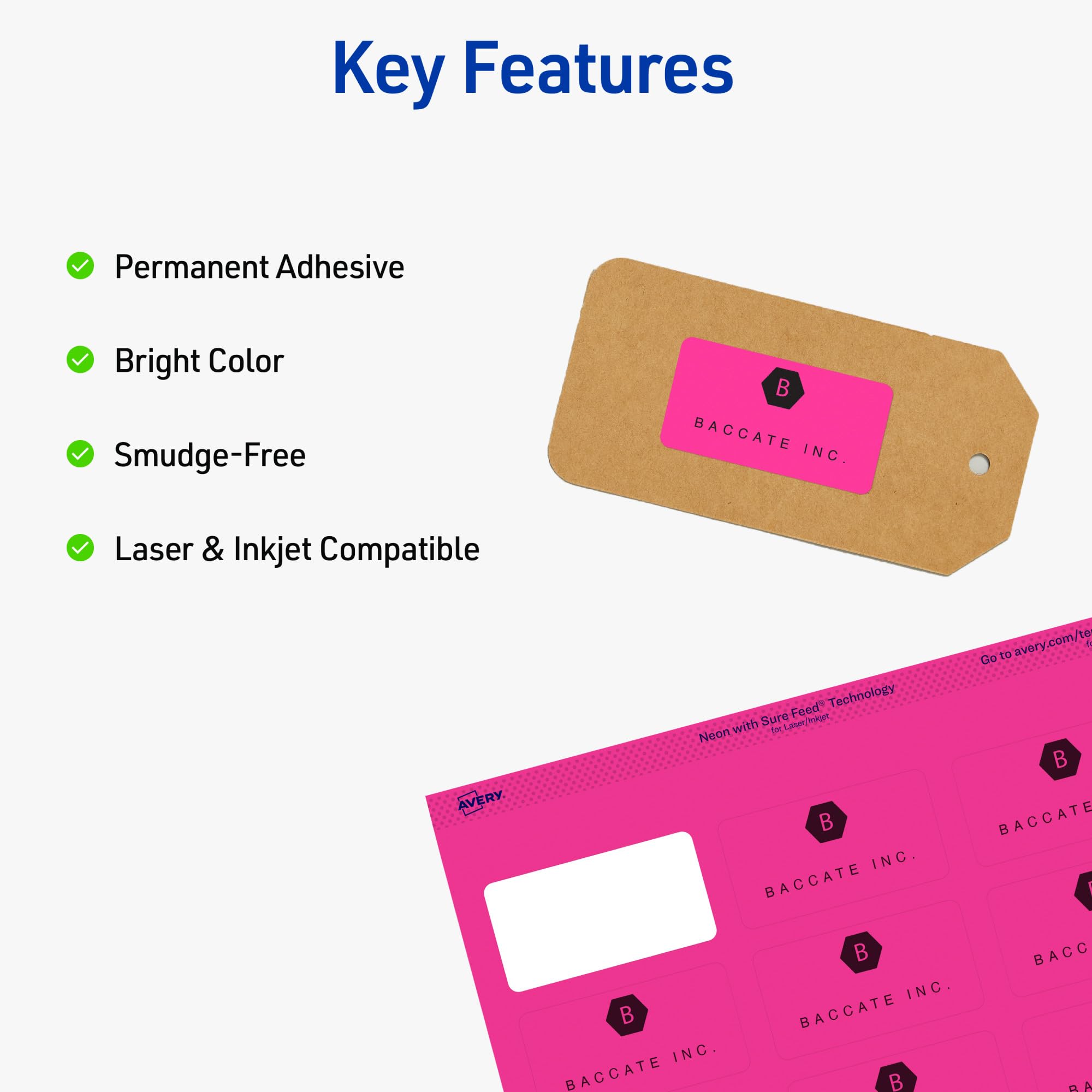 Amazon.com : Avery Printable Address Labels with Sure Feed, 1