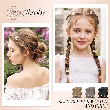 60 Pcs Mini Hair Claw Clips, 0.7 Inch 5 Neutral Colors Small Barrettes Bulk for Short Thin Fine Hair Accessories for Women Girls Kids Little Tiny Gifts