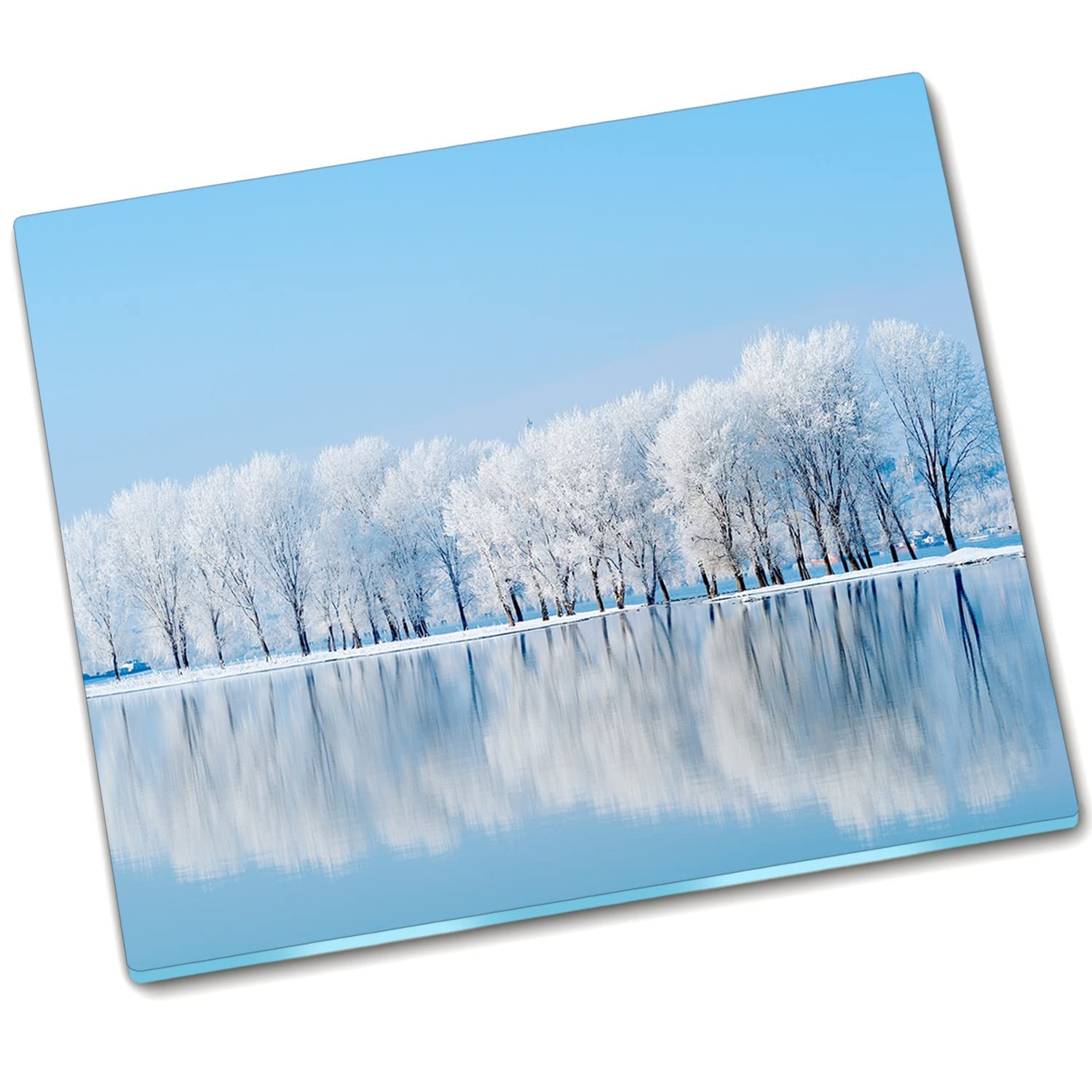 Planche à découper en verre 60x52 cm Décormat pour protection de plaque de cuisson