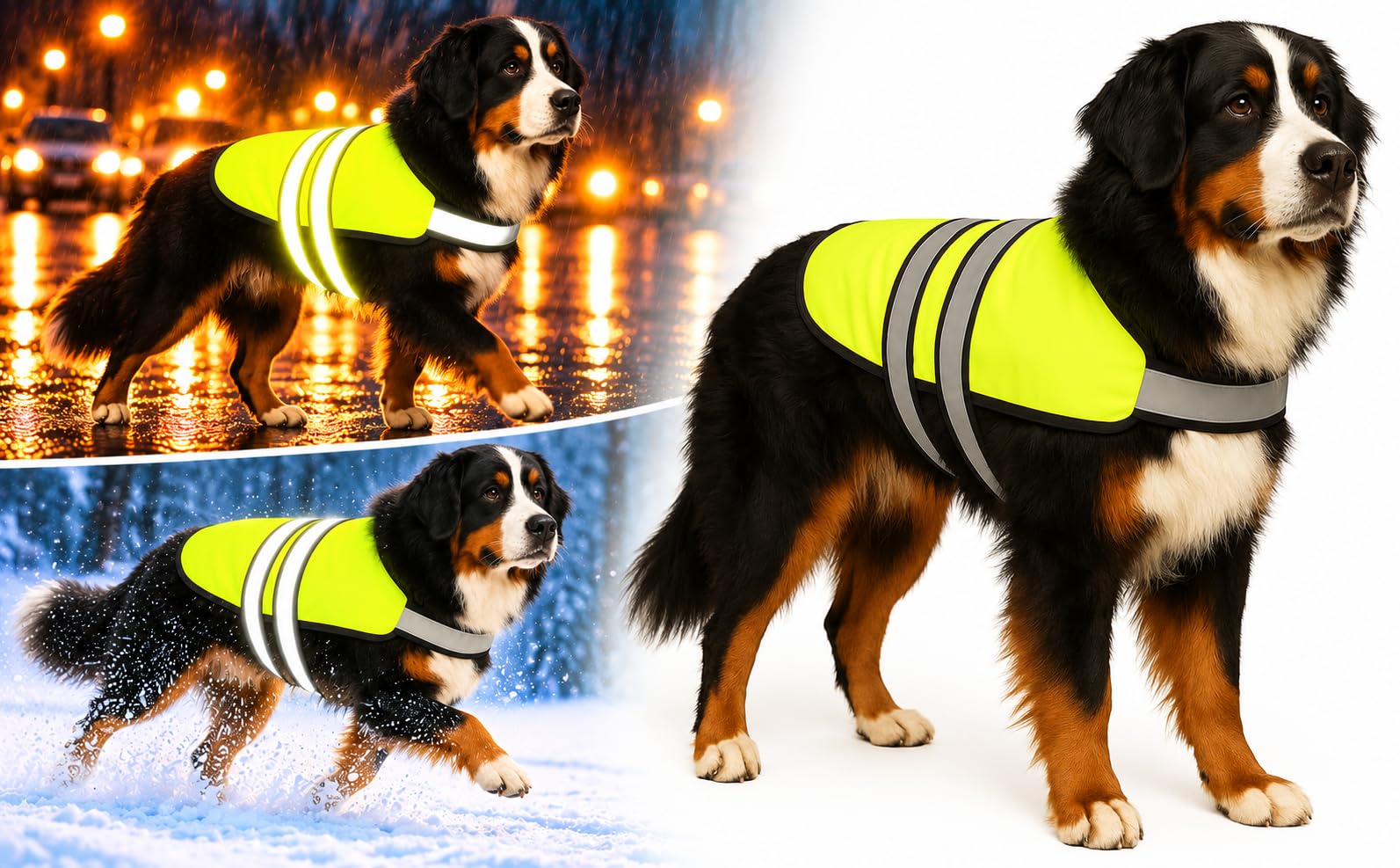 Flamingo WINTER COAT EISBÄR FLUO YELLOW 75CM
