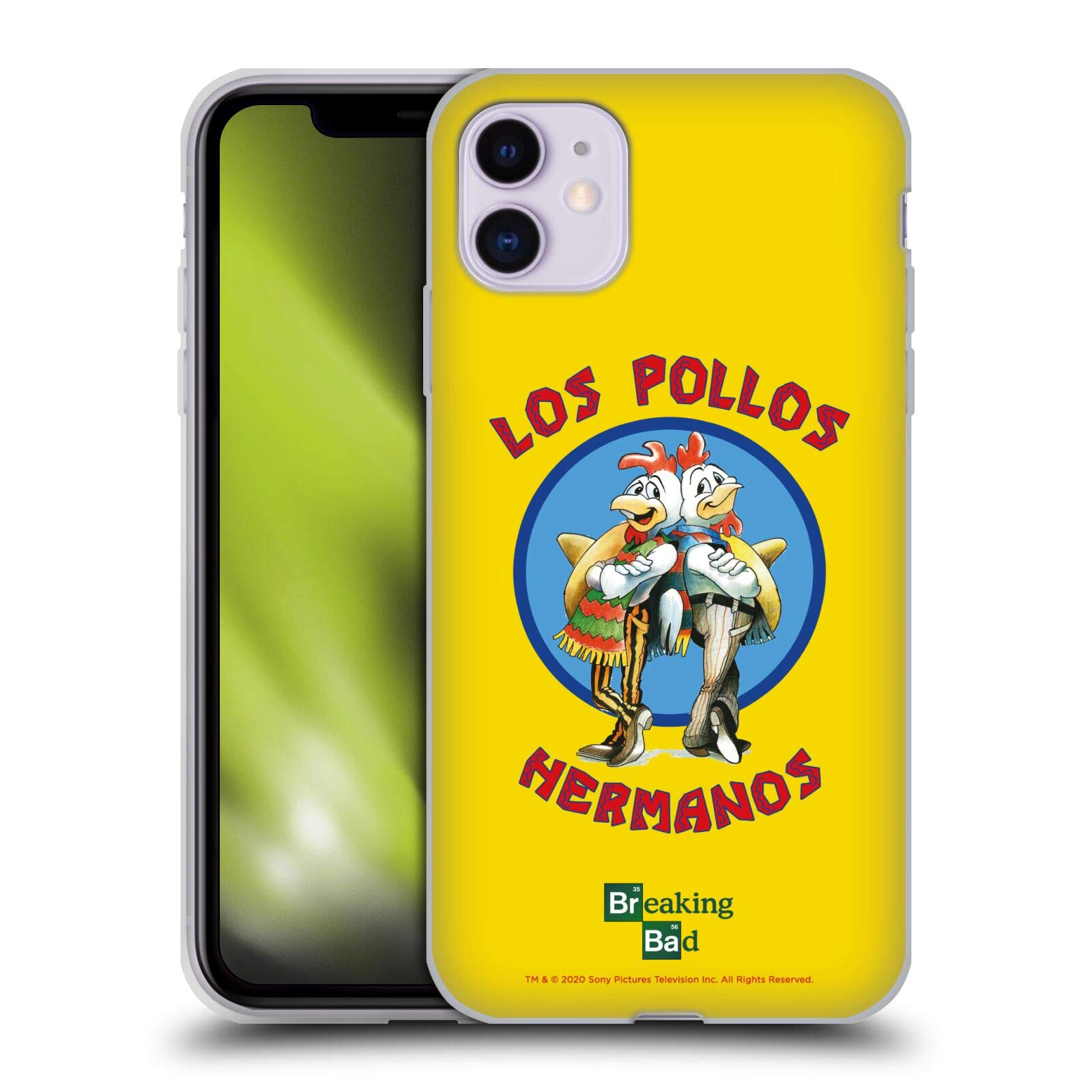 Head Case Designs Officially Licensed Breaking Bad Los Pollos Hermanos Graphics Soft Gel Case Compatible With Apple iPhone 11