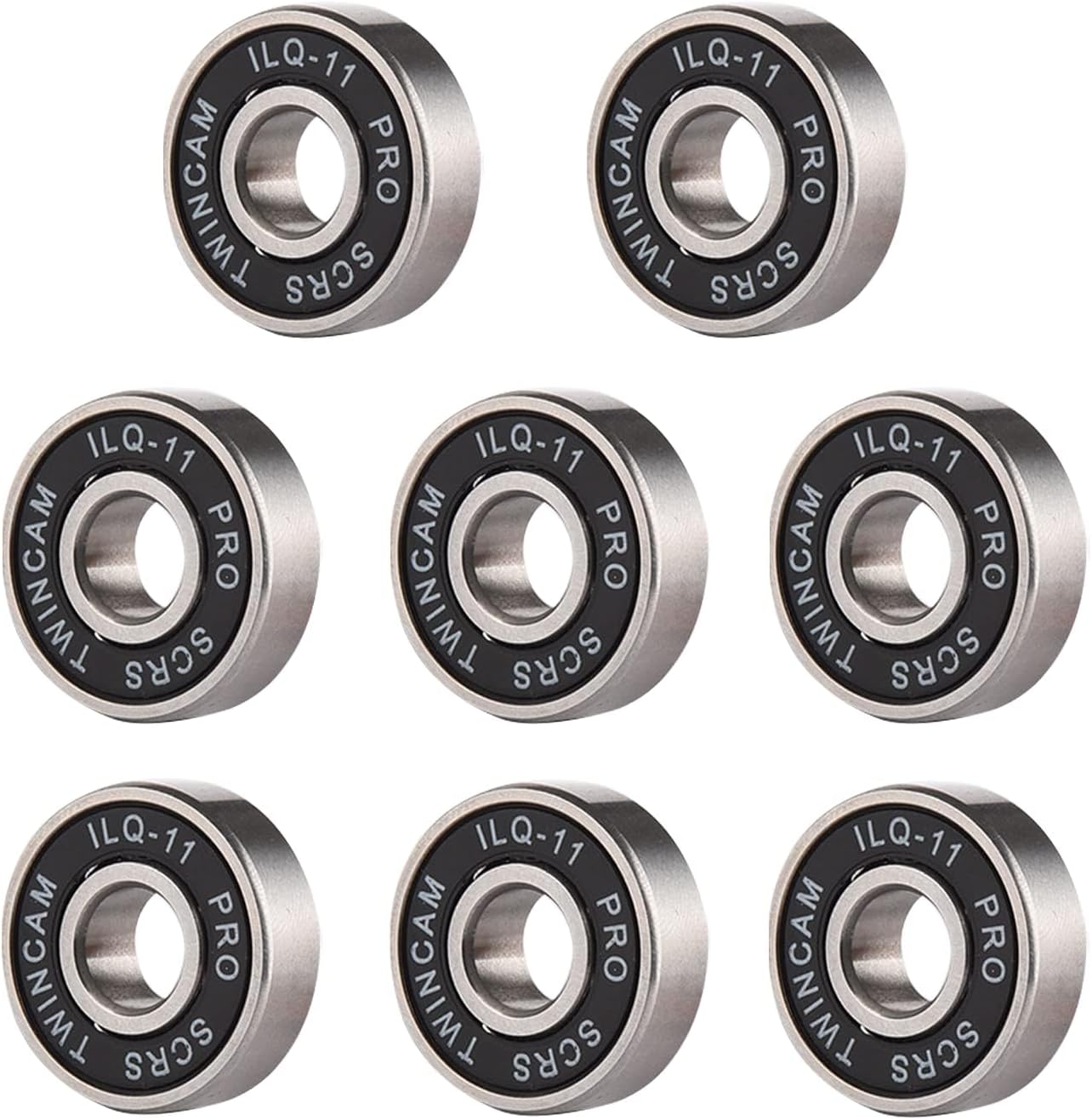 Bearings, Skateboard Bearings, 8 Pieces Longboard Roller Skate Bearings 608 2RS, Double Shielded