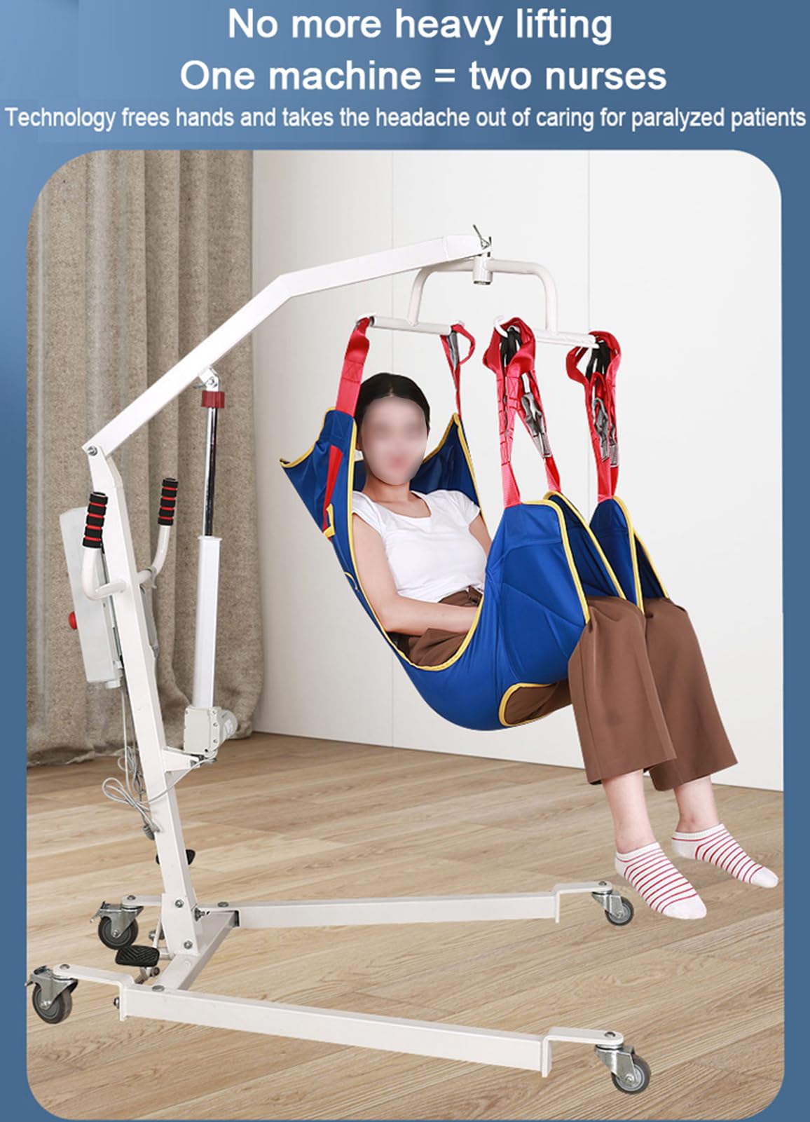 Sollevatore Elettrico Per Anziani, Alzamalati Da Letto, Sollevatore Disabili Elettrico Per Uso Domestico, Solleva Persone Ausili Per Disabili E Anziani, Ruote Sicurezza Bloccate (lithium battery, A)