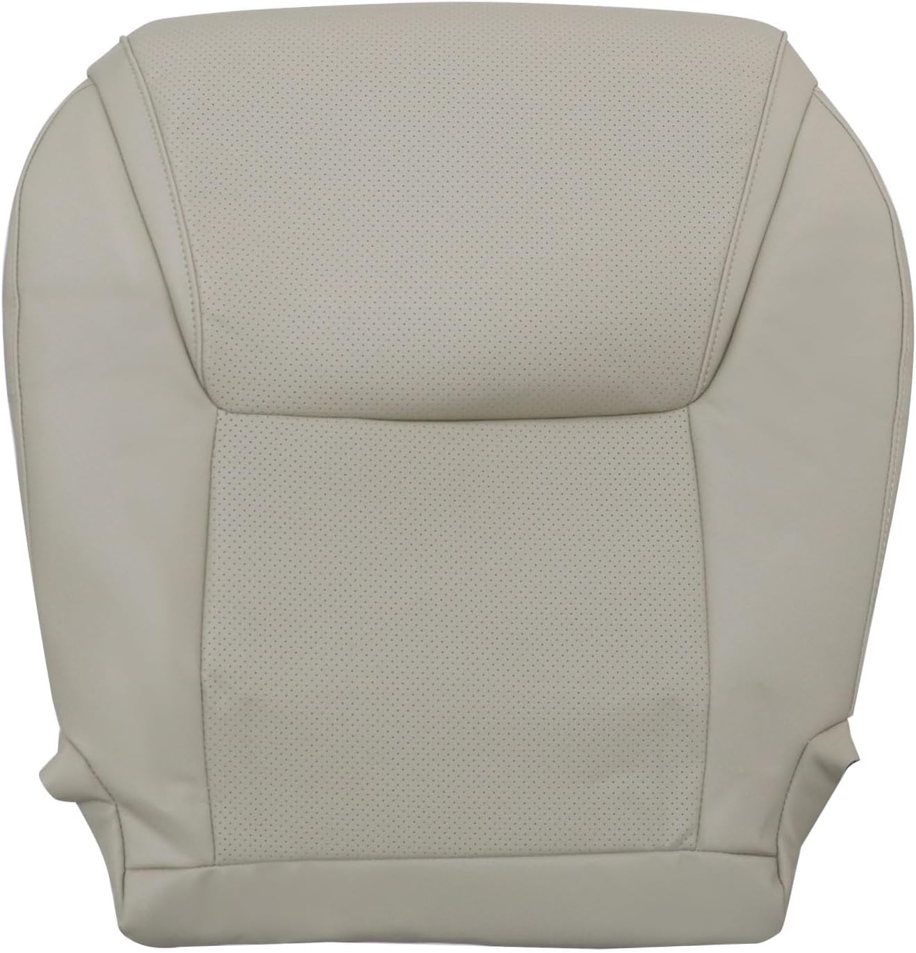 SecosAutoparts Front Left Driver Bottom Lower Replacement Leather Seat Cover Light Tan Compatible with Lexus Lx570 2008 2009 2010 2011 2012 2013 2014 2015