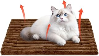 self warming blanket for cats and dogs, washable cat bed, heated cat blanket, self warming cat blanket, non-slip dog blanket, dog bed for small dogs and cats(24x45cm)
