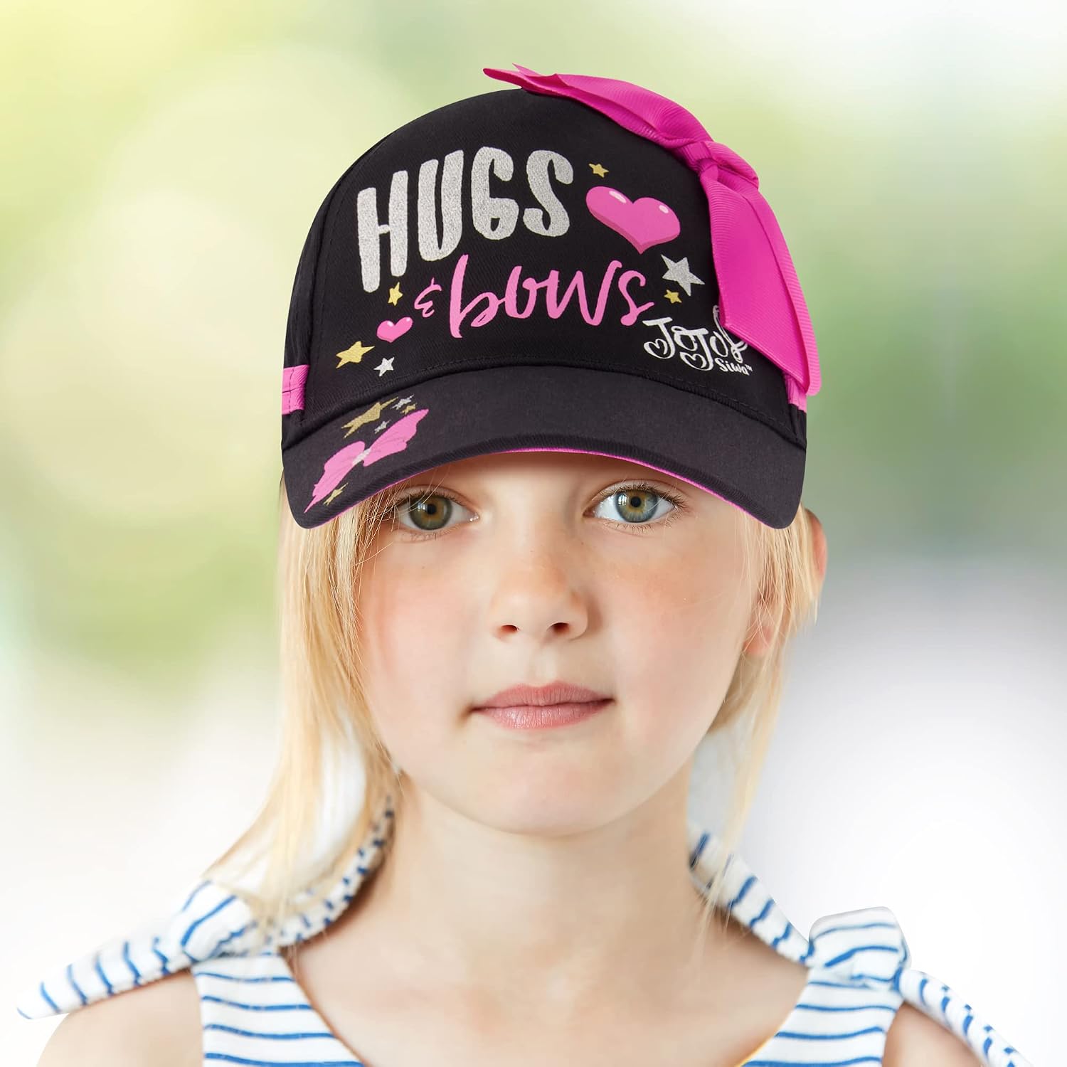 Nickelodeon Girls Baseball Cap, JoJo Siwa Adjustable Kids Hat For Ages 4-7