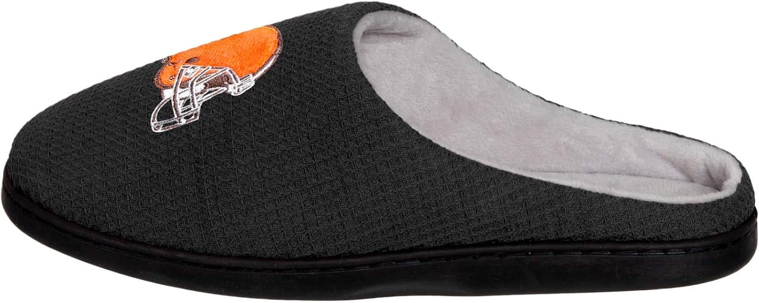 FOCO Mens NFL Team Logo Memory Foam Slide Slippers : Sports & Outdoors
