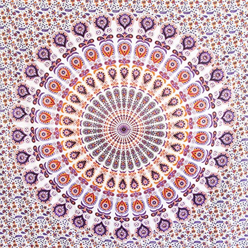 MOMOMUS Tapiz Mandala - 100% Algodón, Grande, Multiuso - Pareo/Toalla de Playa...