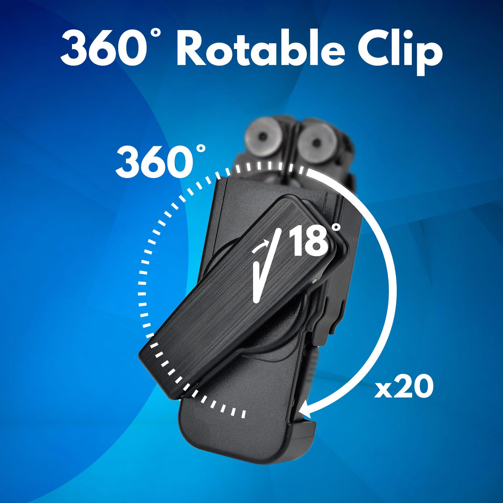 Sheath for LEATHERMAN Wave & Wave Plus, Wave Case with 360° Rotable Clip, Easy Clip on Wave Holster for Tool Belt, Up to 1.75" Belt