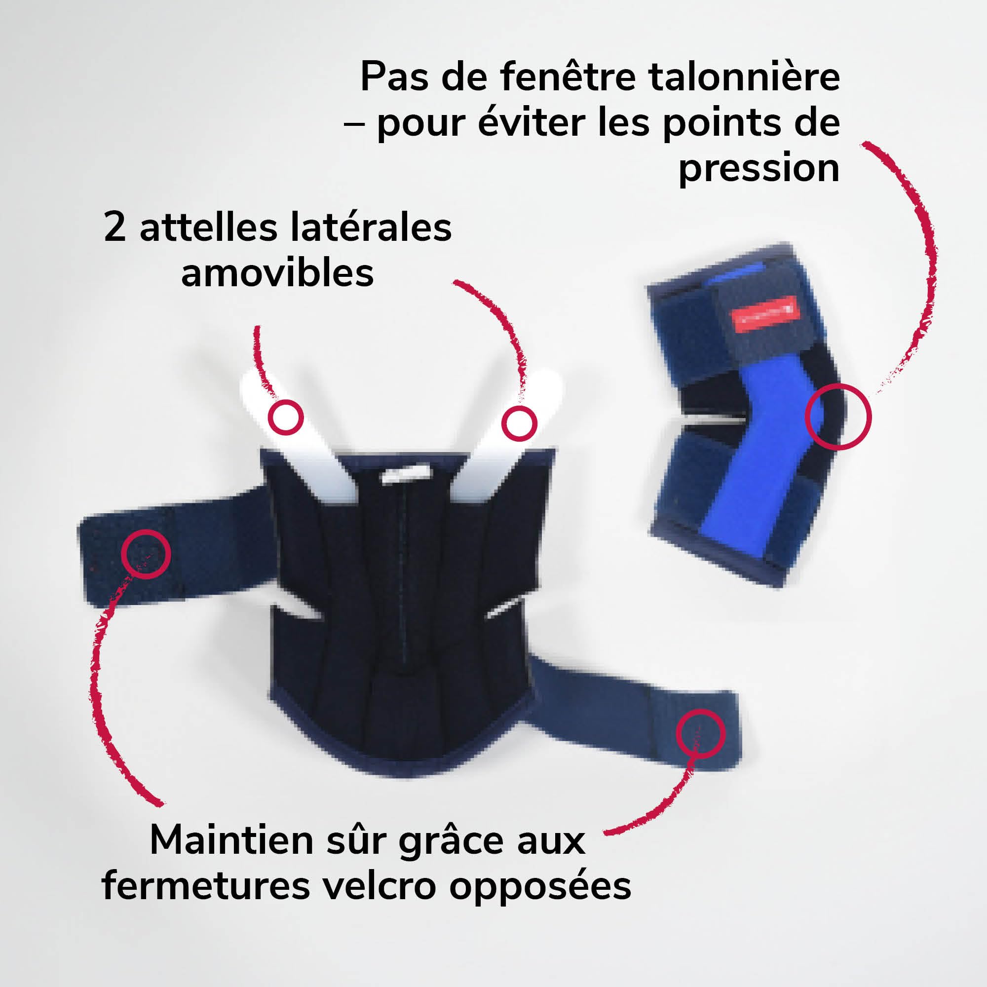 Bandage de Jarret en Mousse Taille XXXL pour Chiens & Chats – Respirant avec Attelles pour Le Soutien du Jarret en Cas d'Arthrose & d'Instabilité
