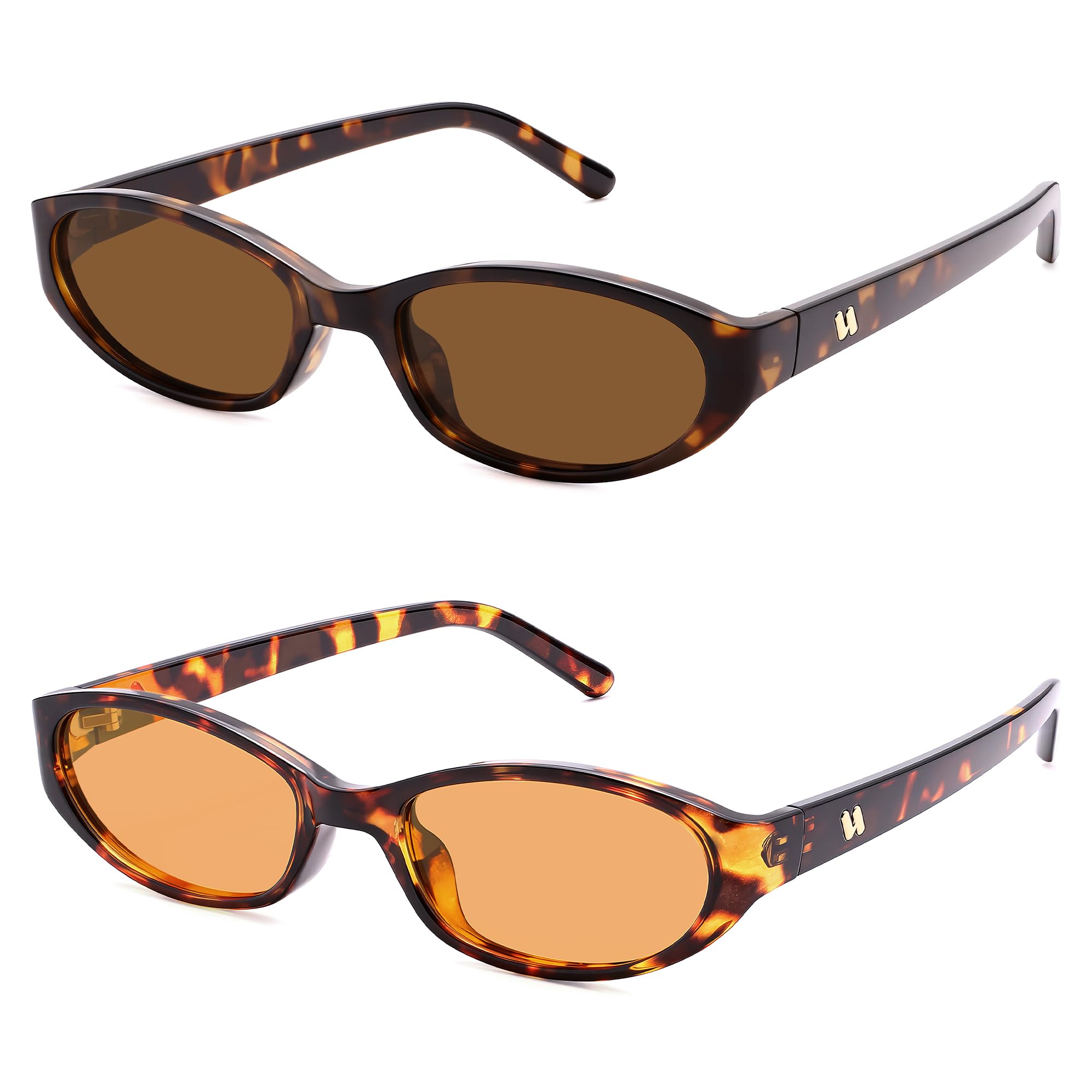 Retro Oval Sunglasses Womens Mens Y2k Trendy Cateye Shades AR82299