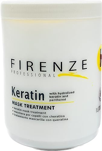Firenze Professional Tratamiento de máscara de queratina 33.8 oz - Brillo de labios estrellado libre 0.3 fl oz