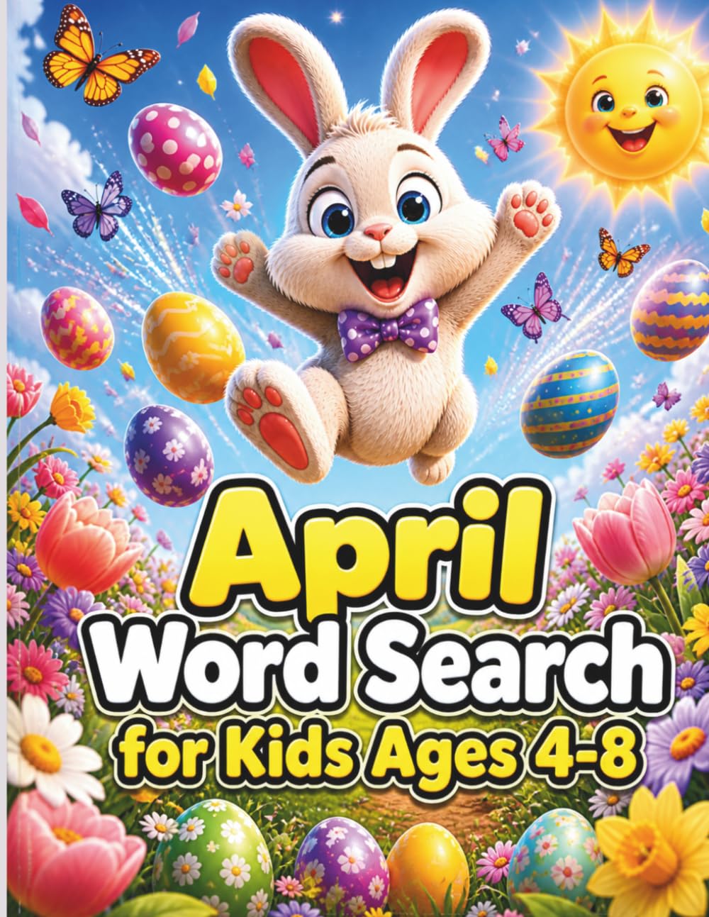 April Word Search for Kids Ages 4-8: 100 Fun and Easy Spring, Easter & Seasonal Word Search Puzzles for Early Learners