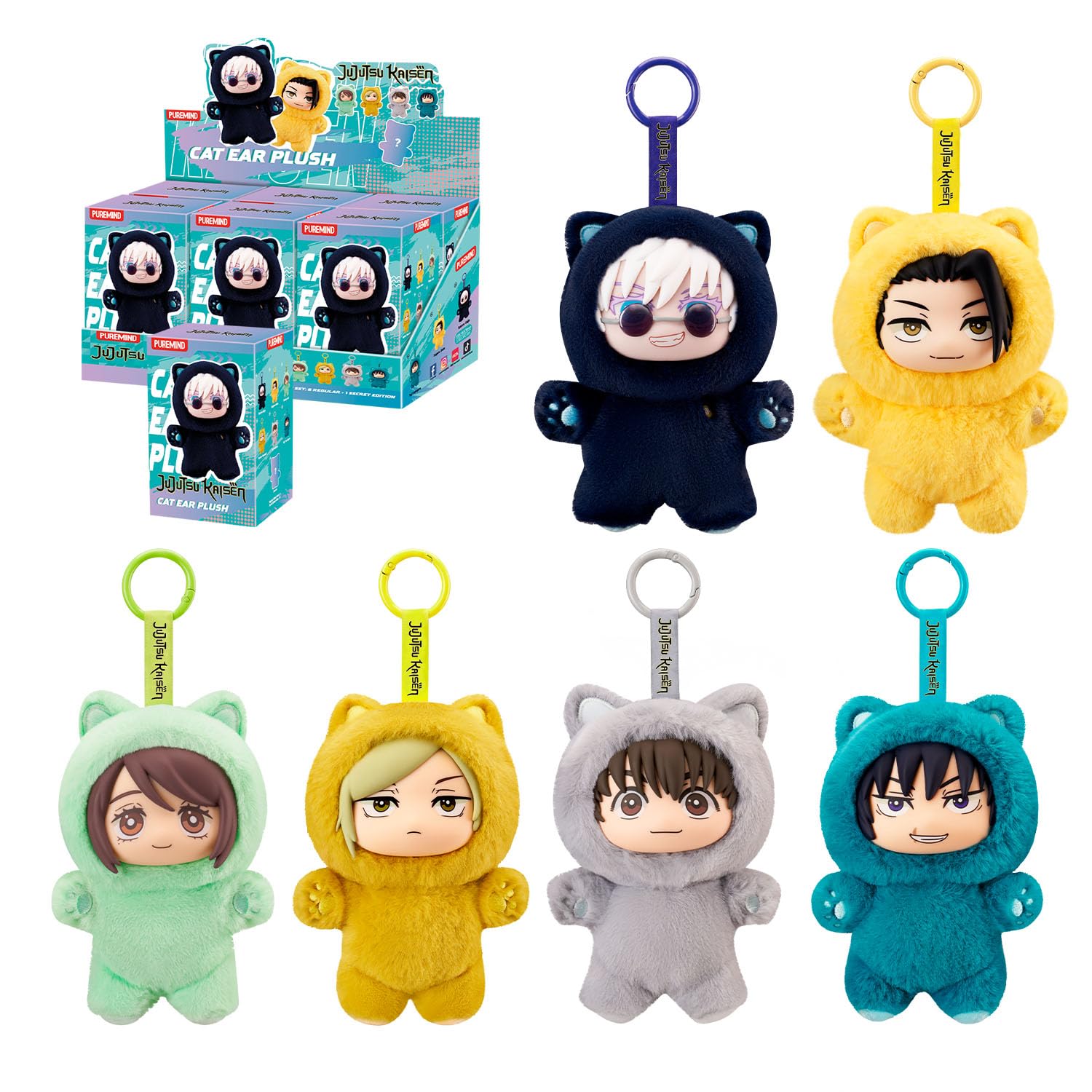 PLUSH KEYRING&PVC FIGURE KEYRING セット Presale ONE PIECE Roronoa Zoro Puchi-Fuwa Mini Plush Doll Key Ring