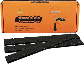 YIZBAP Wheel Weights Black 1/2oz, 72 oz/Box, 144pcs, 0.5ounce Stick on Wheel Weights with Strong Black Adhesive. for Cars, Trucks, SUVs, Motorcycle, and Others