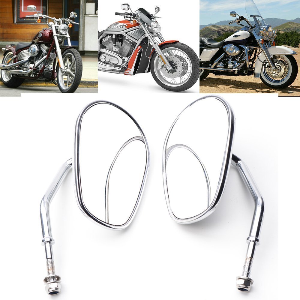 クロム L & R 8mm リアビューミラー Harley FLSTC ハーレー 【公式通販】 クロム L & R 8mm リアビューミラー Harley FLSTC ハーレー 【公式通販】