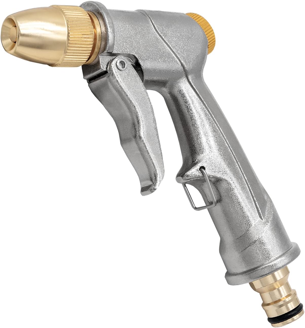 – Garden Hose Spray Gun with Full Brass Nozzle,Water Hose Pipe Spray Gun,Perfect for Car & Pet Washing/Watering Lawn and Garden/Sidewalk Cleaning-Long Garden Spray Gun (Short)