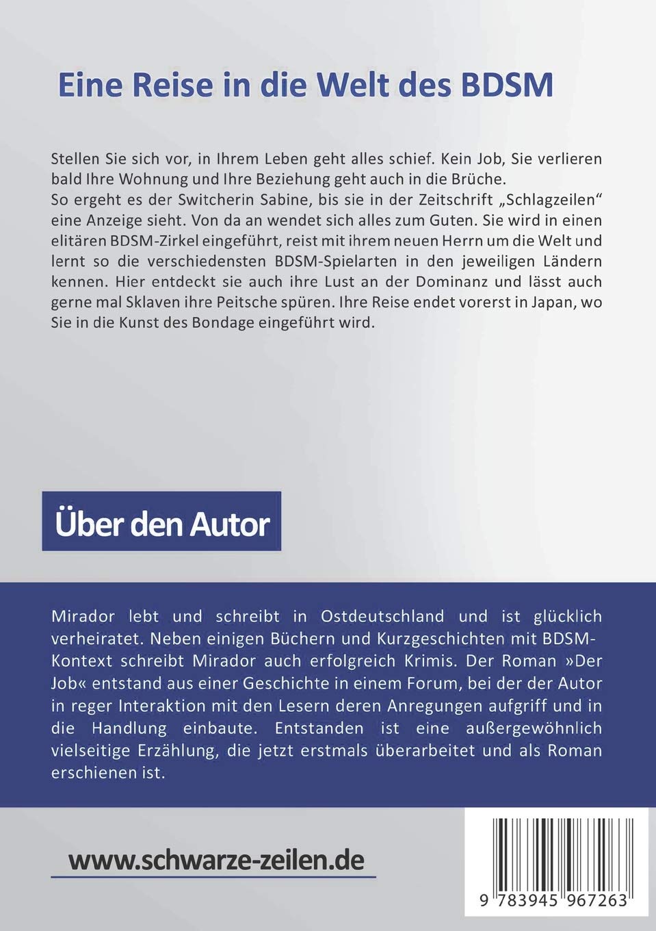 Der Job - Eins: BDSM Roman (Fetisch / Maledom / Femdom / Domina / Sklavin): 1