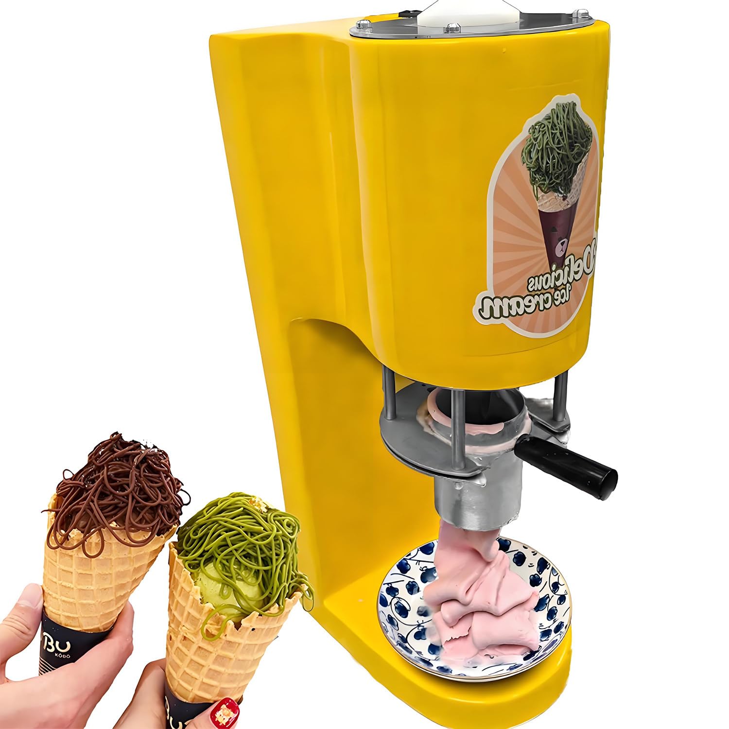 Máquina eléctrica de helados de acero inoxidable para encimera