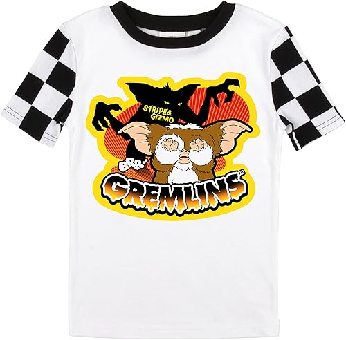 Miniatura 2 de Bioworld Gremlins Stripe and Gizmo - Conjunto de pijama de manga corta para niño