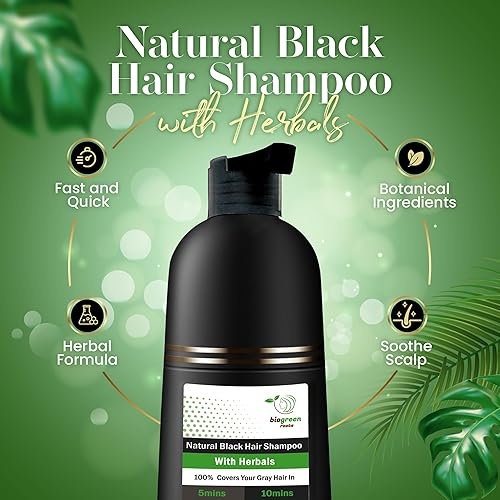Miniatura 2 de Champú para cabello negro natural a base de hierbas Negro -,Negro (Natural Black)