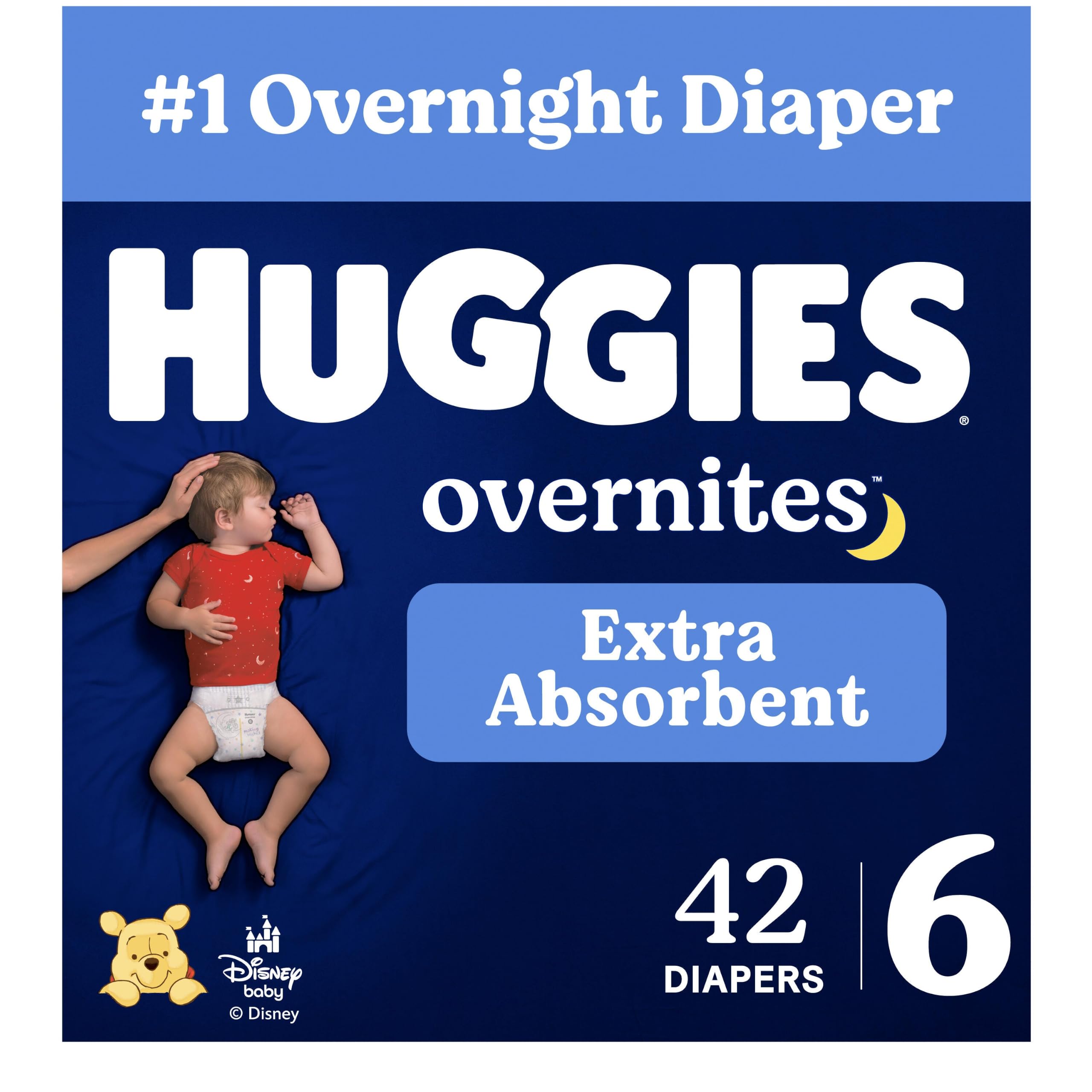 Photo 1 of Huggies Overnites Diapers Size 6, 42 Count