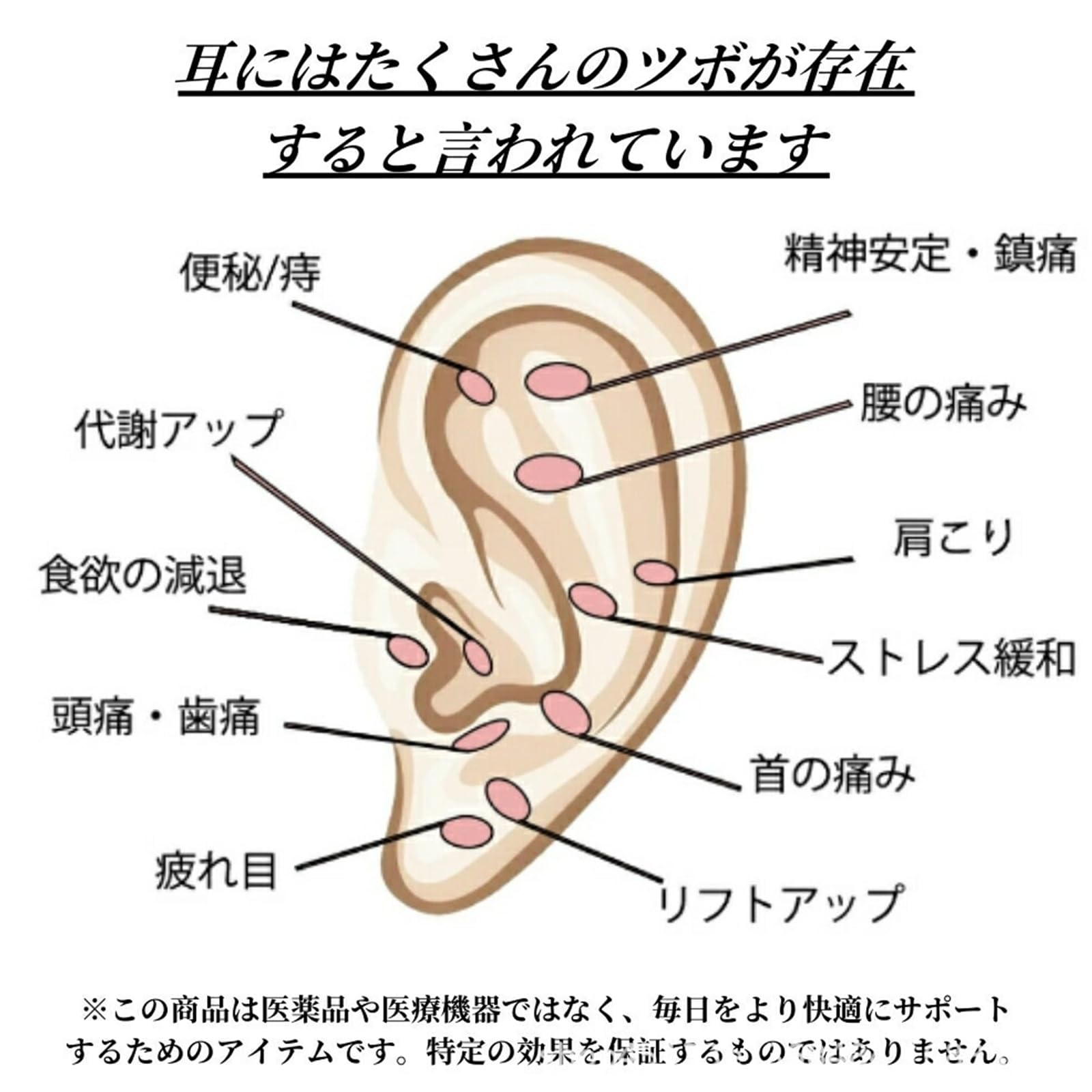 Amazon | kasanidika 耳つぼジュエリーシール 耳ツボ ジュエリー