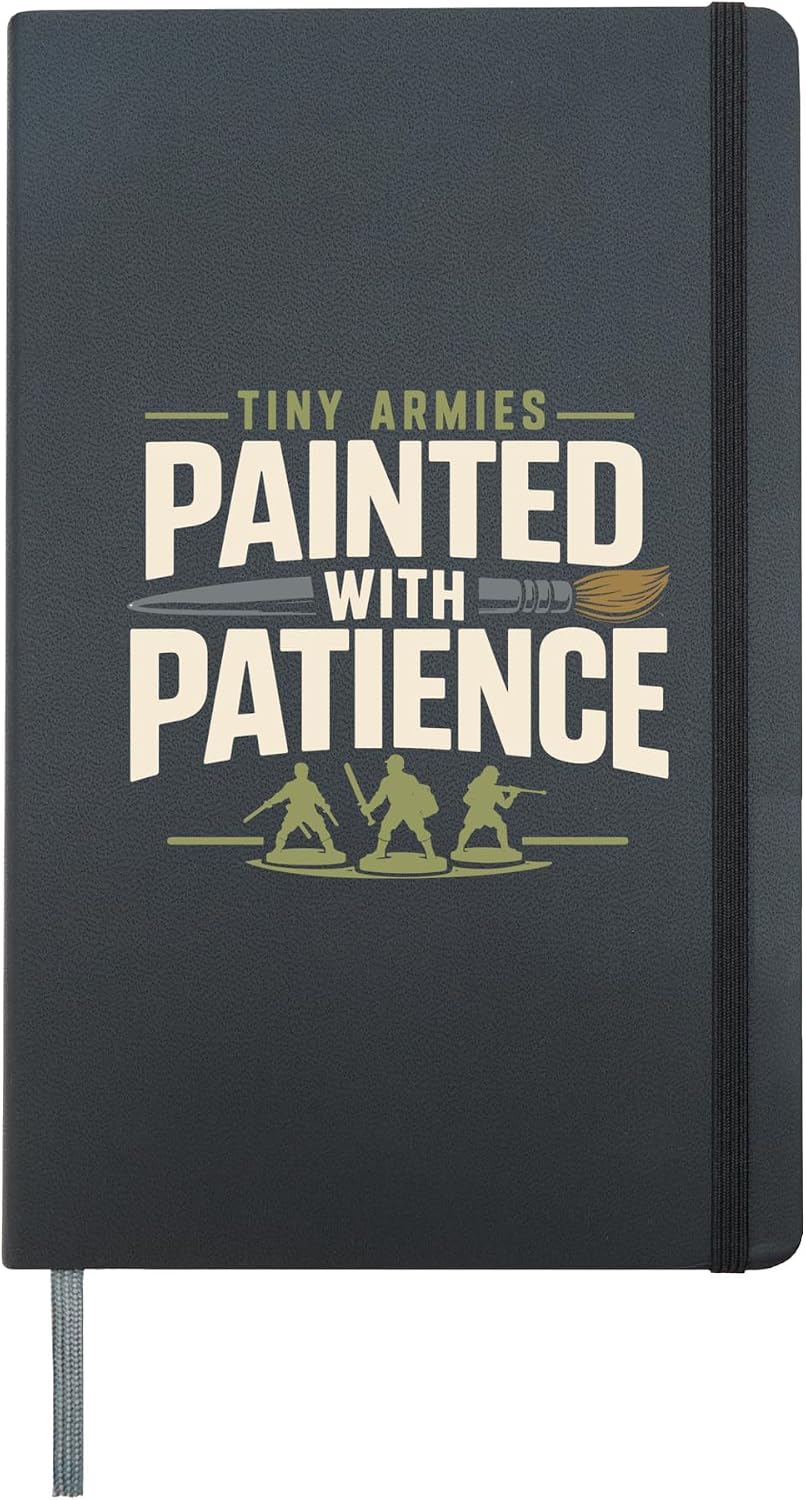 Miniature Painter Mini Painter Tabletop Painter Mini Paint Hardcover Journal, Black