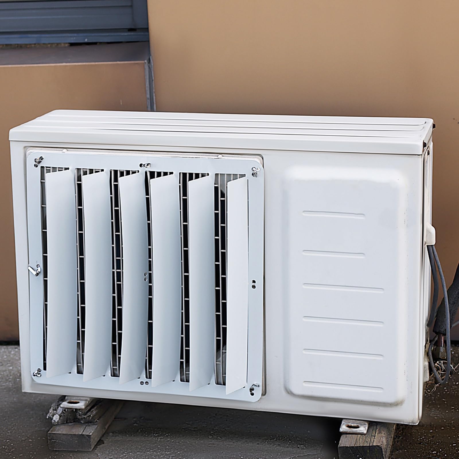 Cubierta para Unidad de Aire Acondicionado – Air r para Sistemas Split y condensadores. Protección de láminas sopladas directas. No Requiere perforación (Cuadrada de 58 cm/22,8").