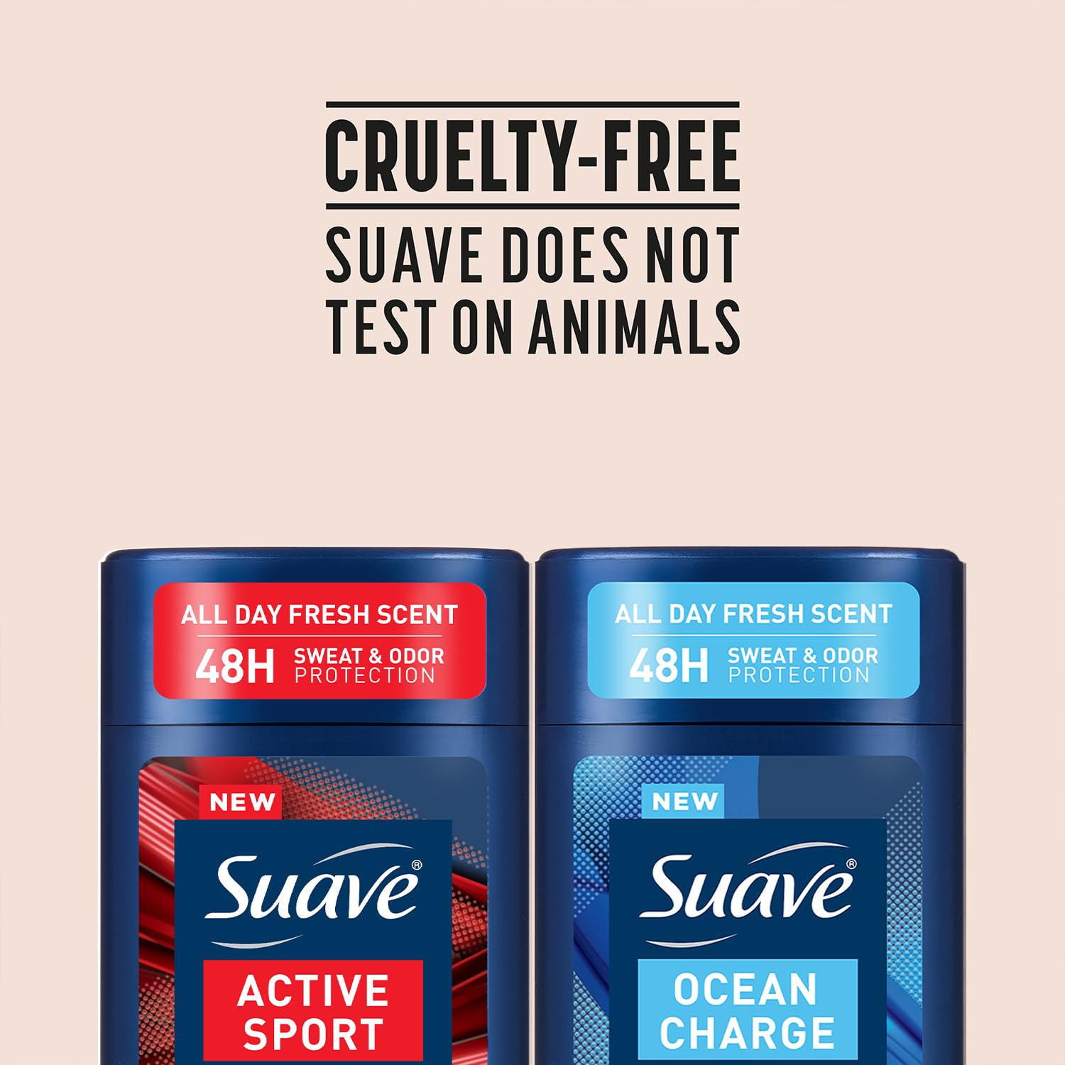 Suave Antiperspirant Deodorant for Men Variety 4-Pack – Active Sport, Bergamot & Wood + Ocean Charge, Marine & Driftwood, 48H Sweat & Odor Protection, 2.7 Oz Ea - Image 8