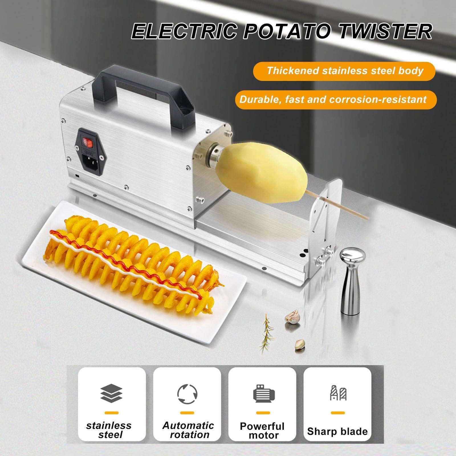 Amazon | トルネードポテトスパイラルカッター - 商用電動ポテト