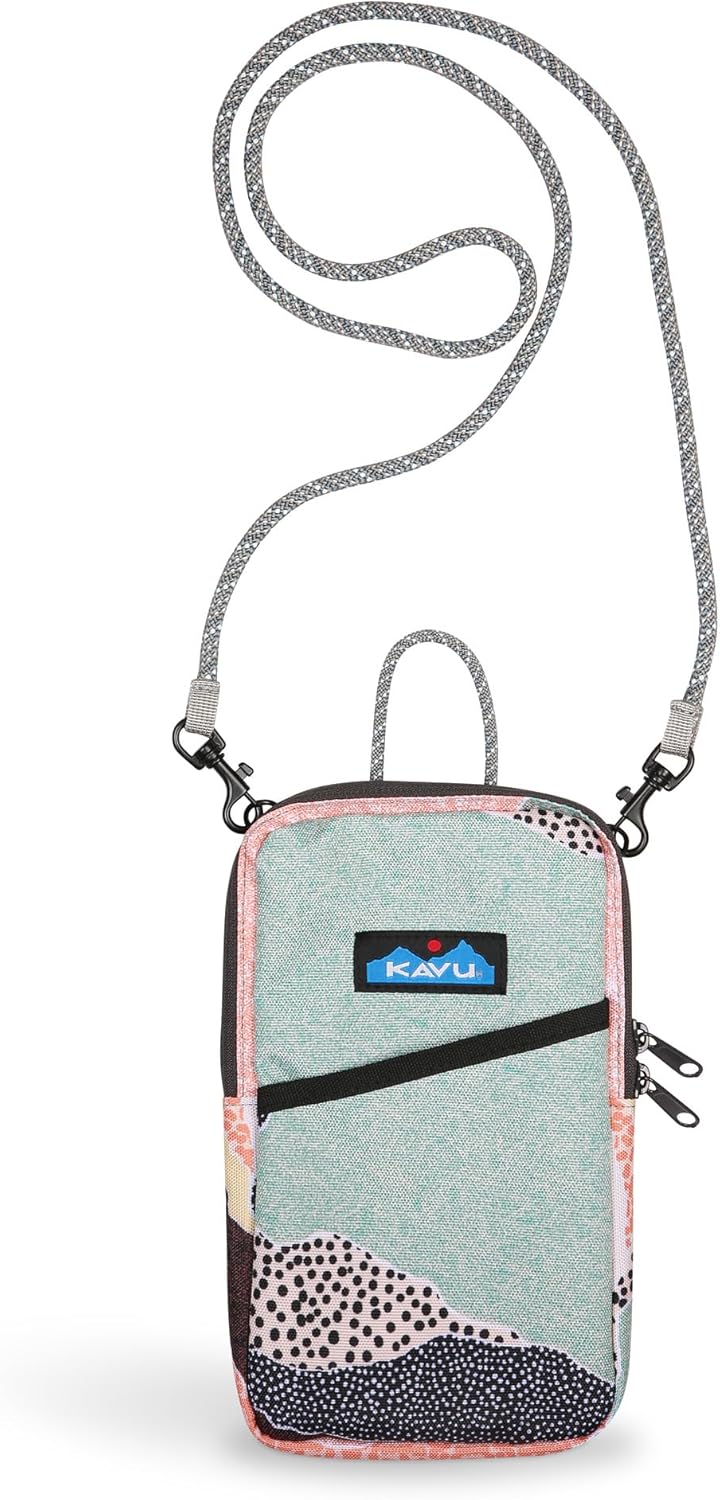 KAVU Essential Case Zip Crossbody Wallet with Rope Strap