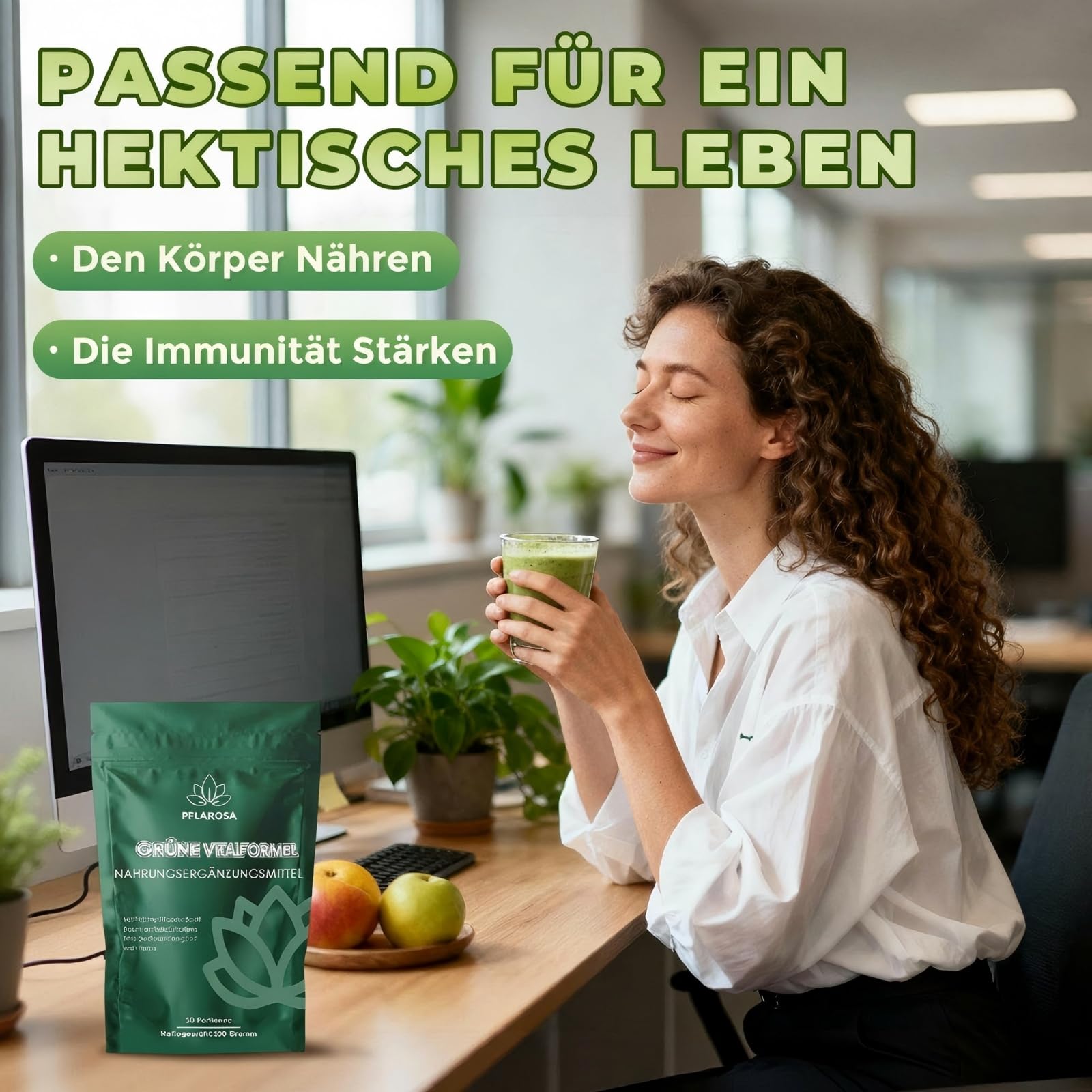 Grünes Superfood Pulver 200g – Greens Mix mit Matcha, Spirulina, Gerstengras & Heidelbeeren | Ballaststoffreich & Vegan | Natürliches Pflanzenpulver für Alltag Ernährung