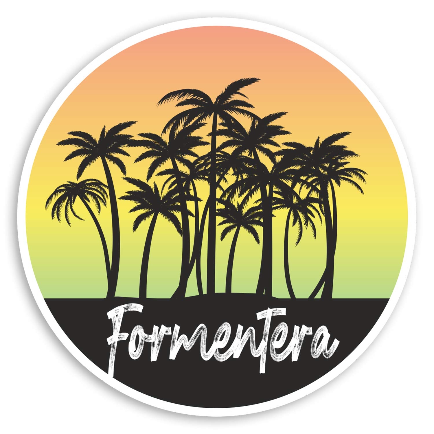 2 x 10cm Tropical Formentera Vinyl Stickers Spain Travel Luggage Sticker #30638 (10cm Wide)