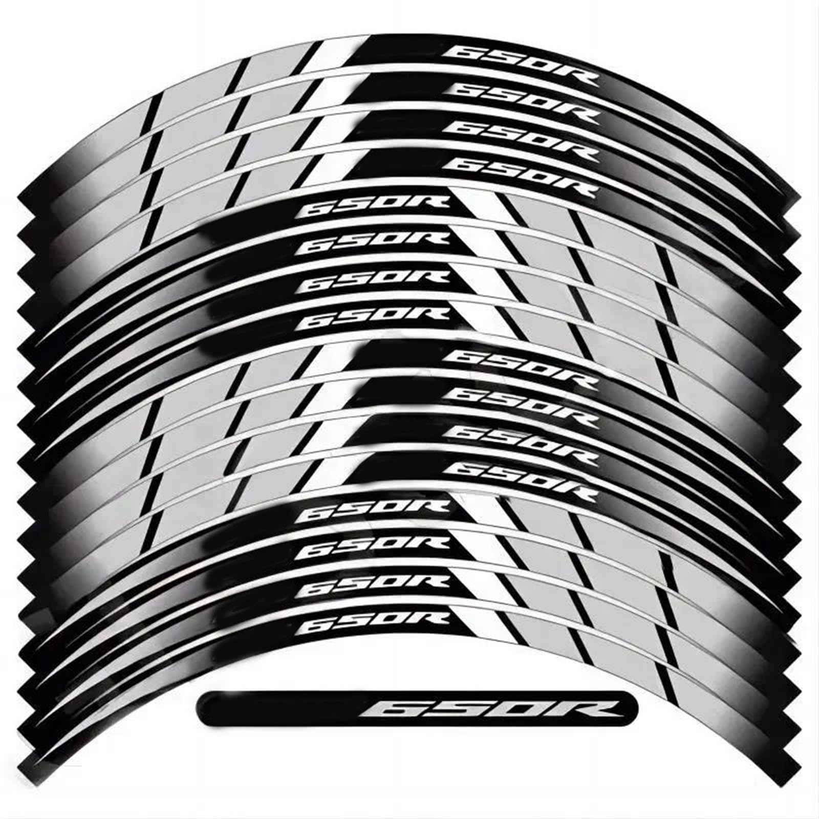 Sticker Part Hub Decals Rim Stripe Tape for H-onda CB650R CBR 650R Accessories Reflective Motorcycle Wheel Tire Modification Sticker(Grey)