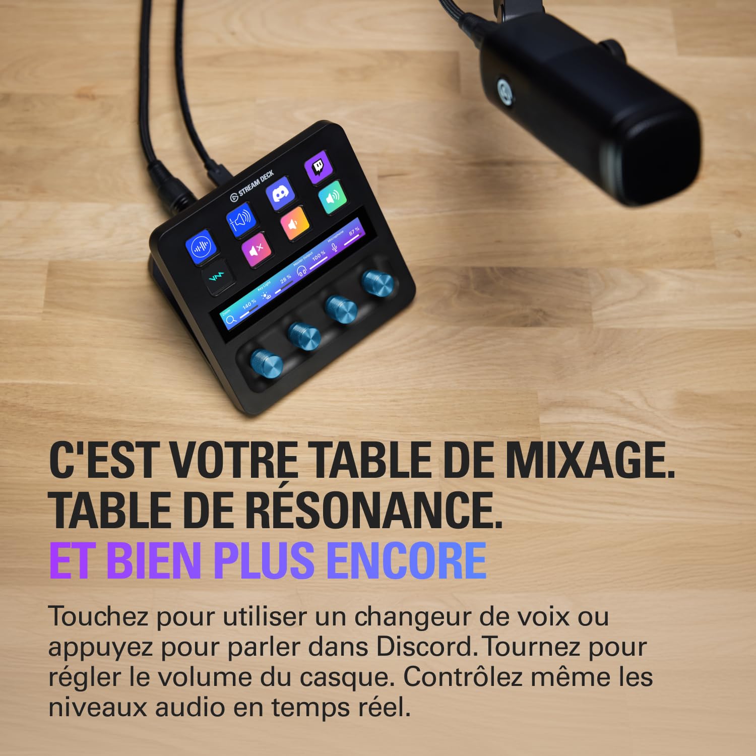 Elgato XLR Dock – Pour Stream Deck + | Interface micro XLR vers USB, mixage audio personnalisable, gain 75 dB, alimentation fantôme, Clipguard, Mac/PC