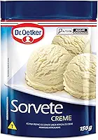 Dr. Oetker Sorvete Sabor Creme, Pó para Preparo de Sobremesa, Consistência Cremosa e Sabor Delicioso, 150g
