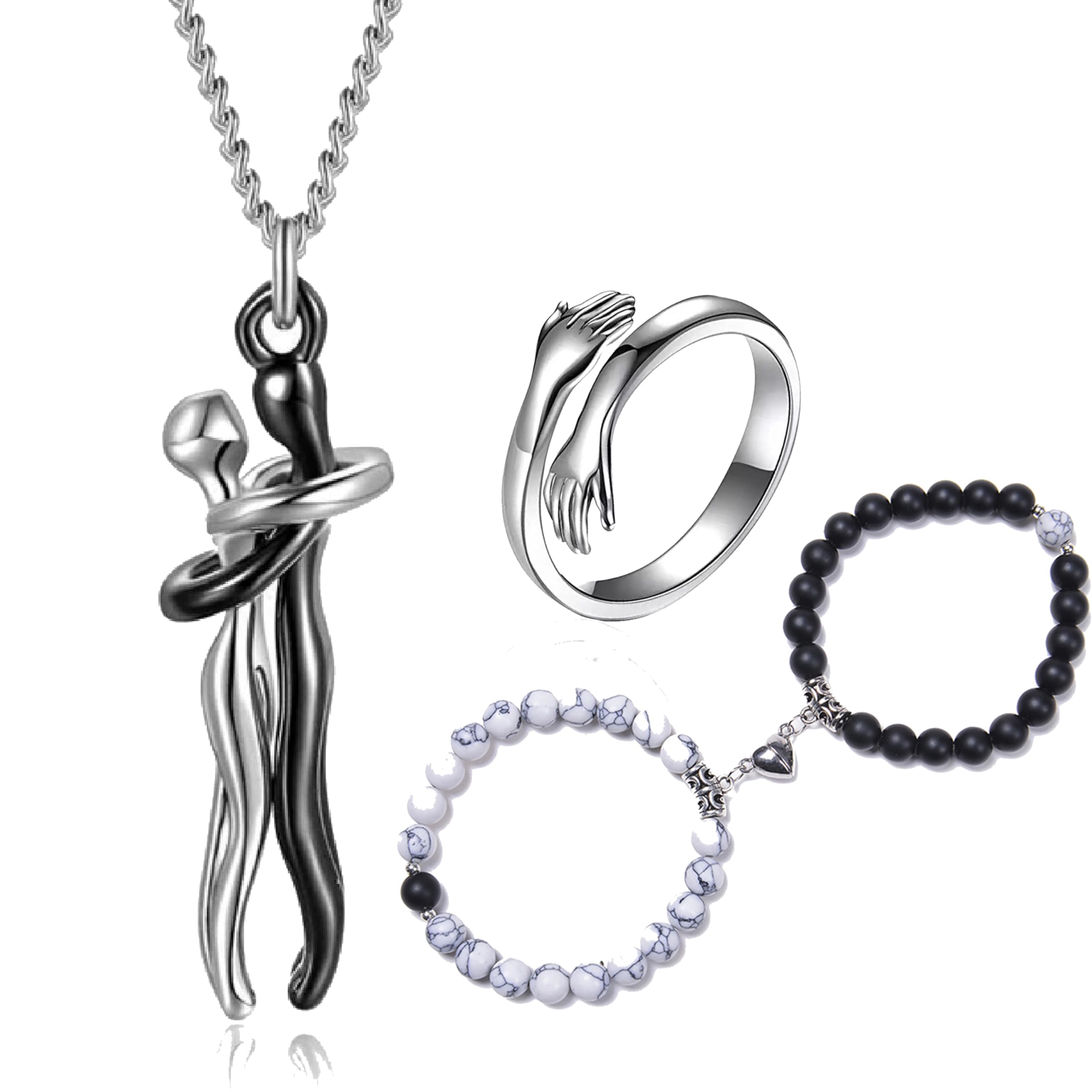 See full amazon price history chart for Fashion Frill Silver Hug Chain Pendant For Women Stainless Steel Silver Hug Ring With Beads Couple Bracelet For Women Men Boys Friendship Bracelet Jewellery Combo Fashion Frill Silver Hug Chain Pendant For Women Stainless Steel Silver Hug Ring With Beads Couple Bracelet For Women Men Boys Friendship Bracelet Jewellery Combo (B0CJV1X712) Amazon Price History, Amazon Price Tracker