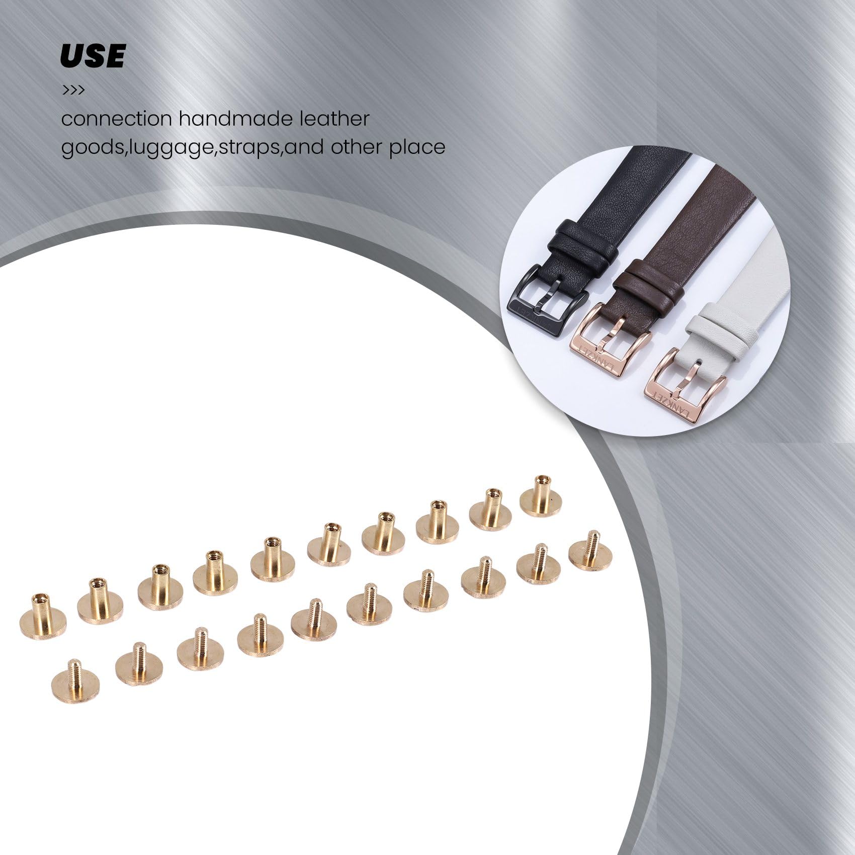 Lot De Gros Rivets En Laiton - Pour Travail Du Cuir, Marque Deco Cuir, Neuf