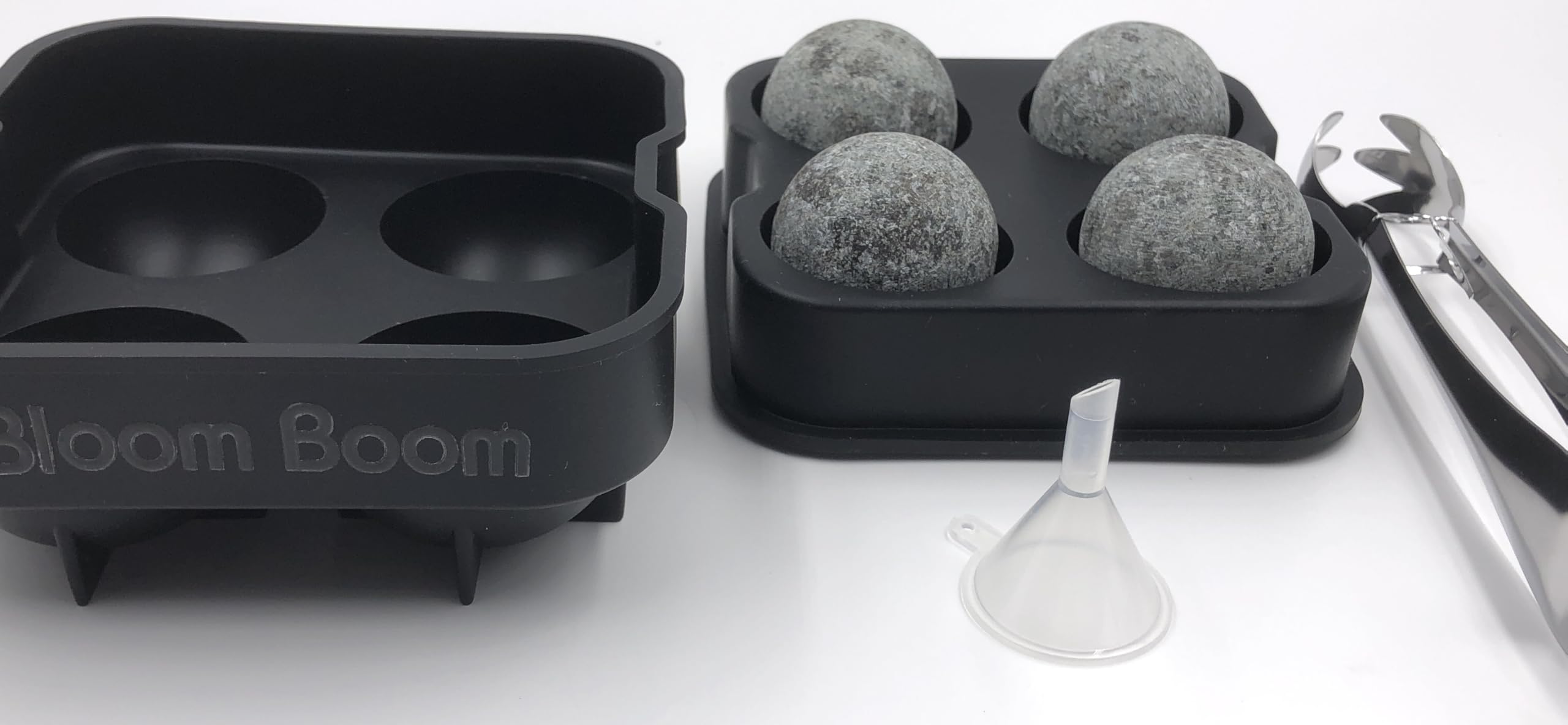 Ecentaur Lot De 4 Grosses Pierres à Whisky En Acier Inoxydable 5,6 Cm - Réutilisables Et Cadeau Parfait