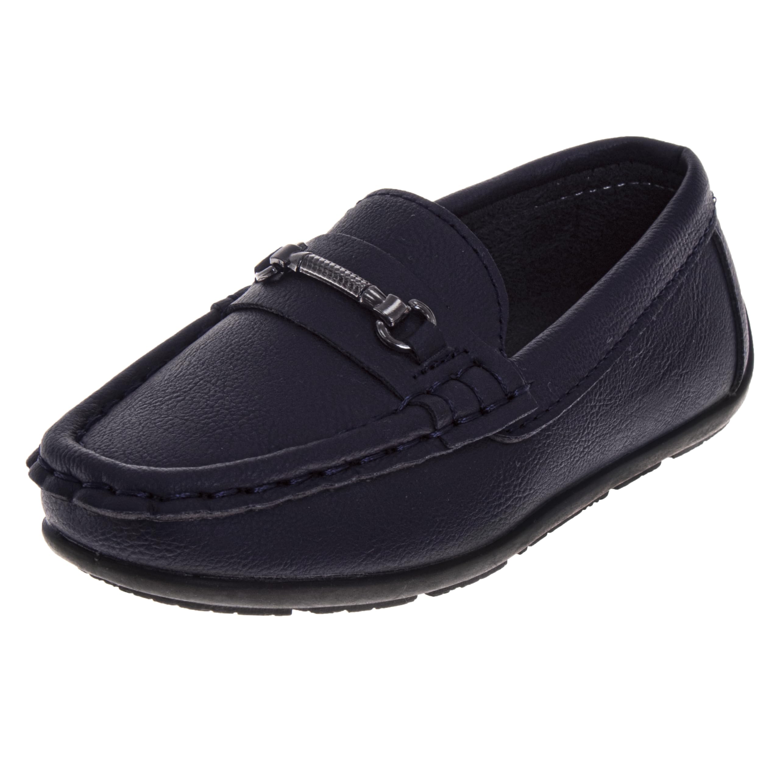 French Toast Toddler Boy Loafers Penny Moccasin School Driving Dress Shoes for Boys Black, Tan, Navy, White Red Size 5-10 Toddlers 11-13 Little Kid 1-