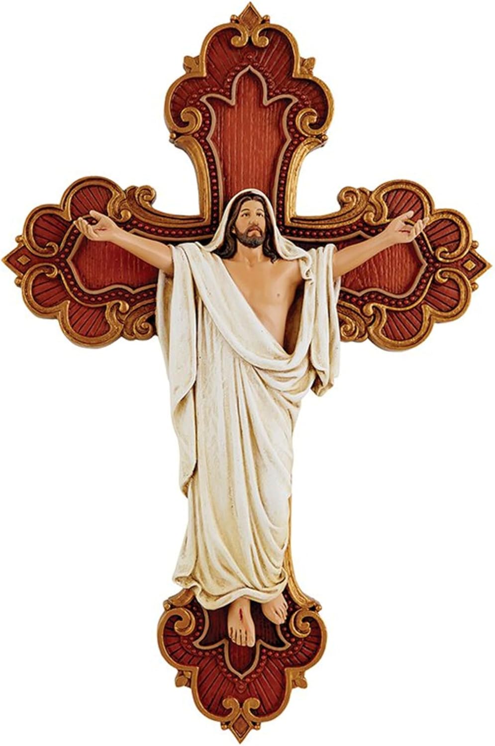Christian Brands Crucifixes - San Giovanni Collection Resin Wall Cross for Home or Chapel, 10" H, Good Shepherd
