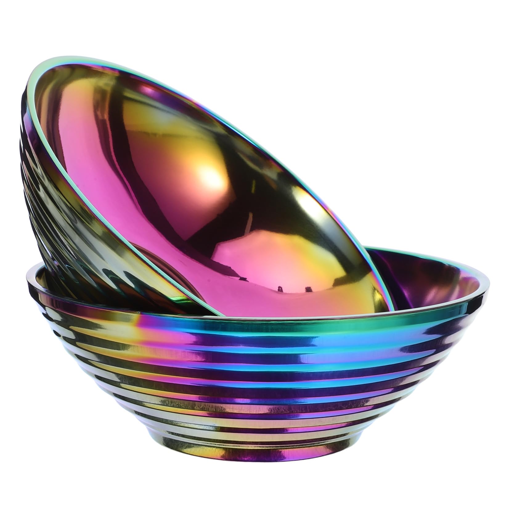 Bol asiatique inox pour nouilles et salade polyvalente de cuisine
