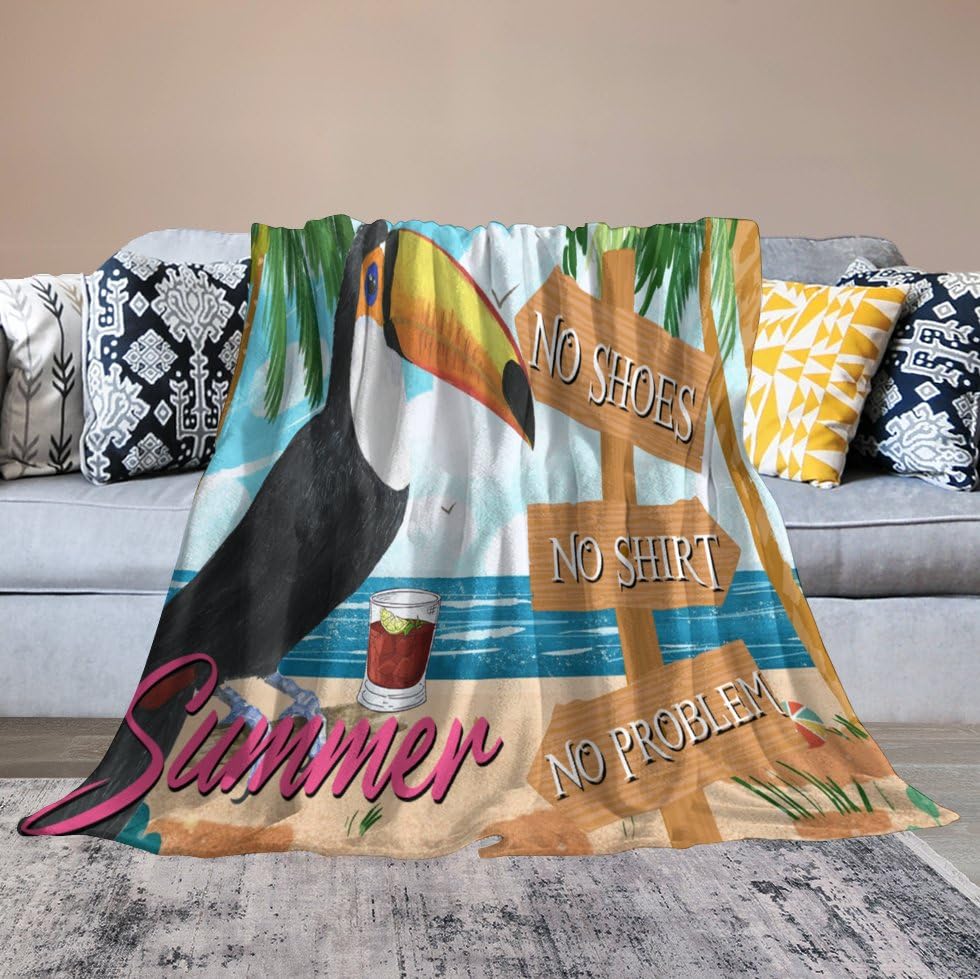 Couverture polaire Tiki idéale pour vos soirées jacuzzi et bar d été