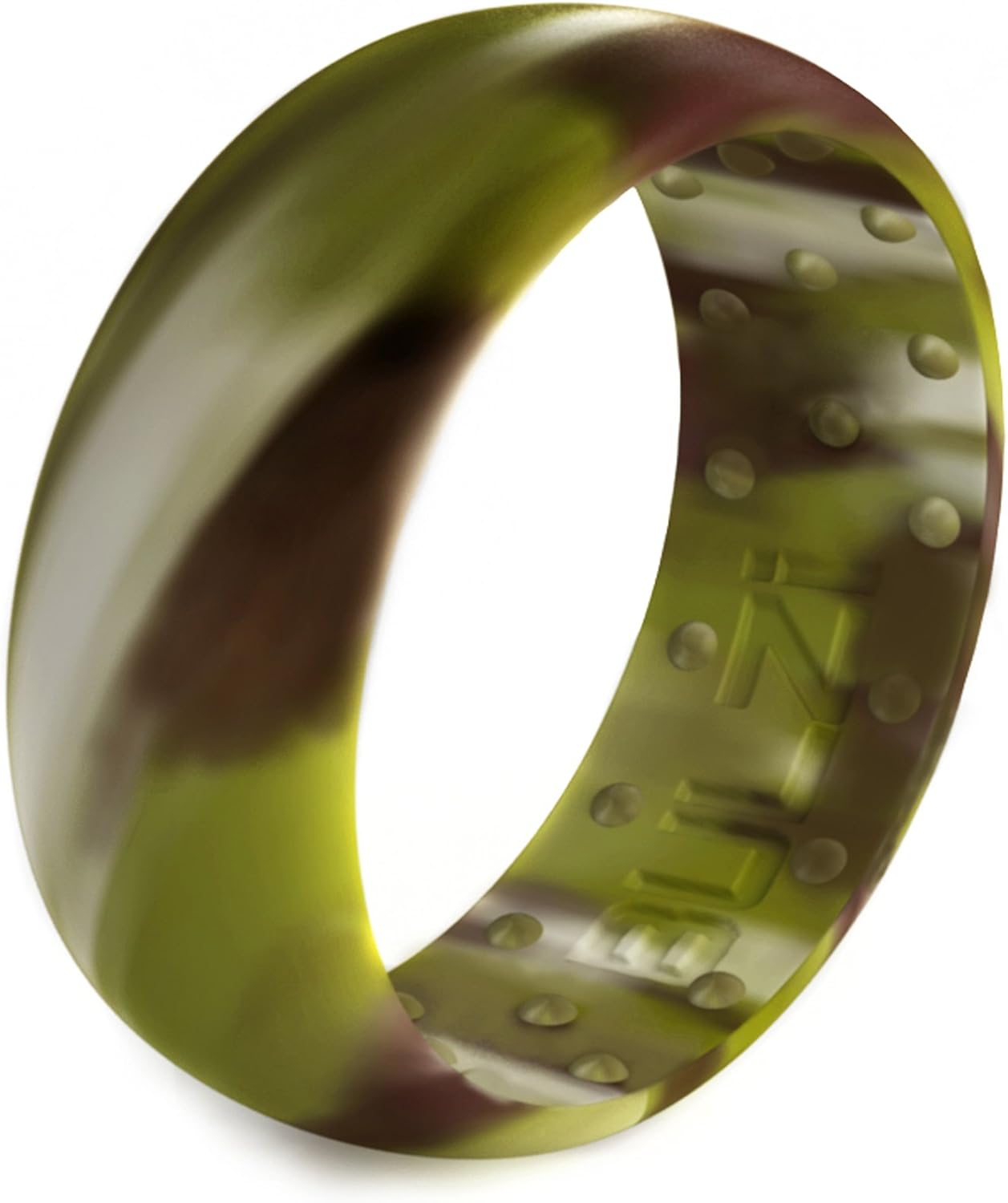 Massaging Comfort Fit Premium Silicone Ring with Airflow, Men's 8mm Classic Dome Design, Breathable Flexible Work Safety Comfort