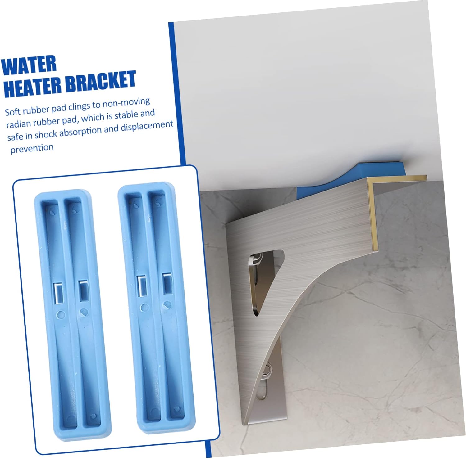 DOITOOL 2Pcs Water Heater Wall Mount Bracket Polished Surface for Easy Installation Durable and Resistant for Home Use and Water Heater Support