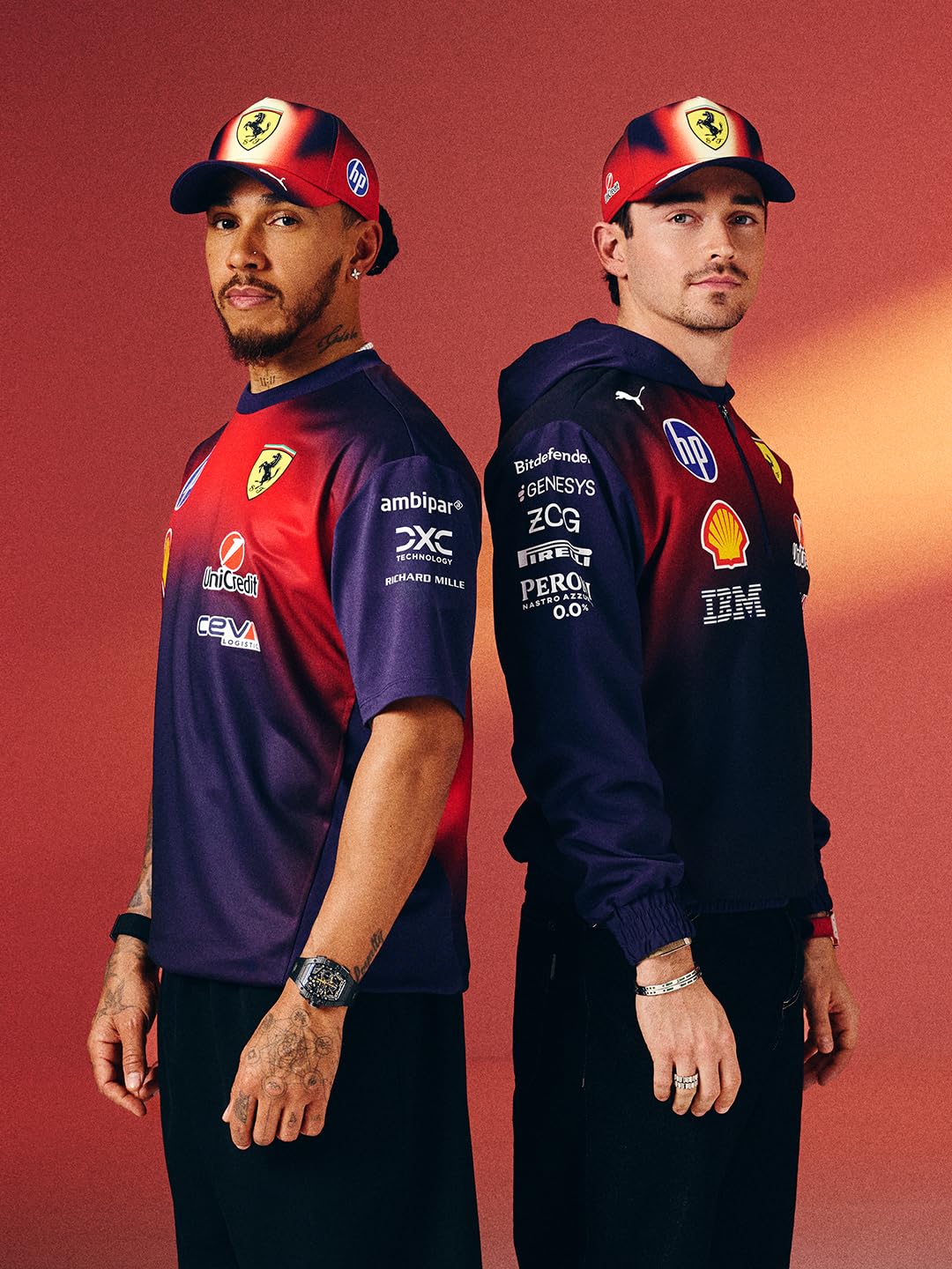 PUMA Scuderia Ferrari F1 2026 T-Shirt Team Special Edition China GP Uomo - Italian Plum