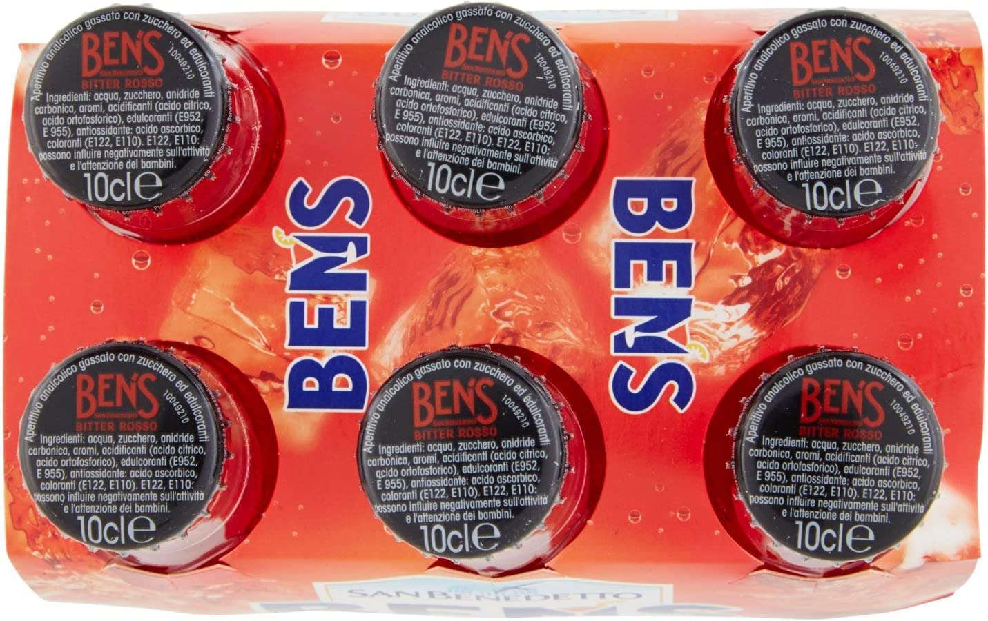 San Benedetto Ben's Lot de 48 apéritifs amers sans alcool apéritif 100 ml