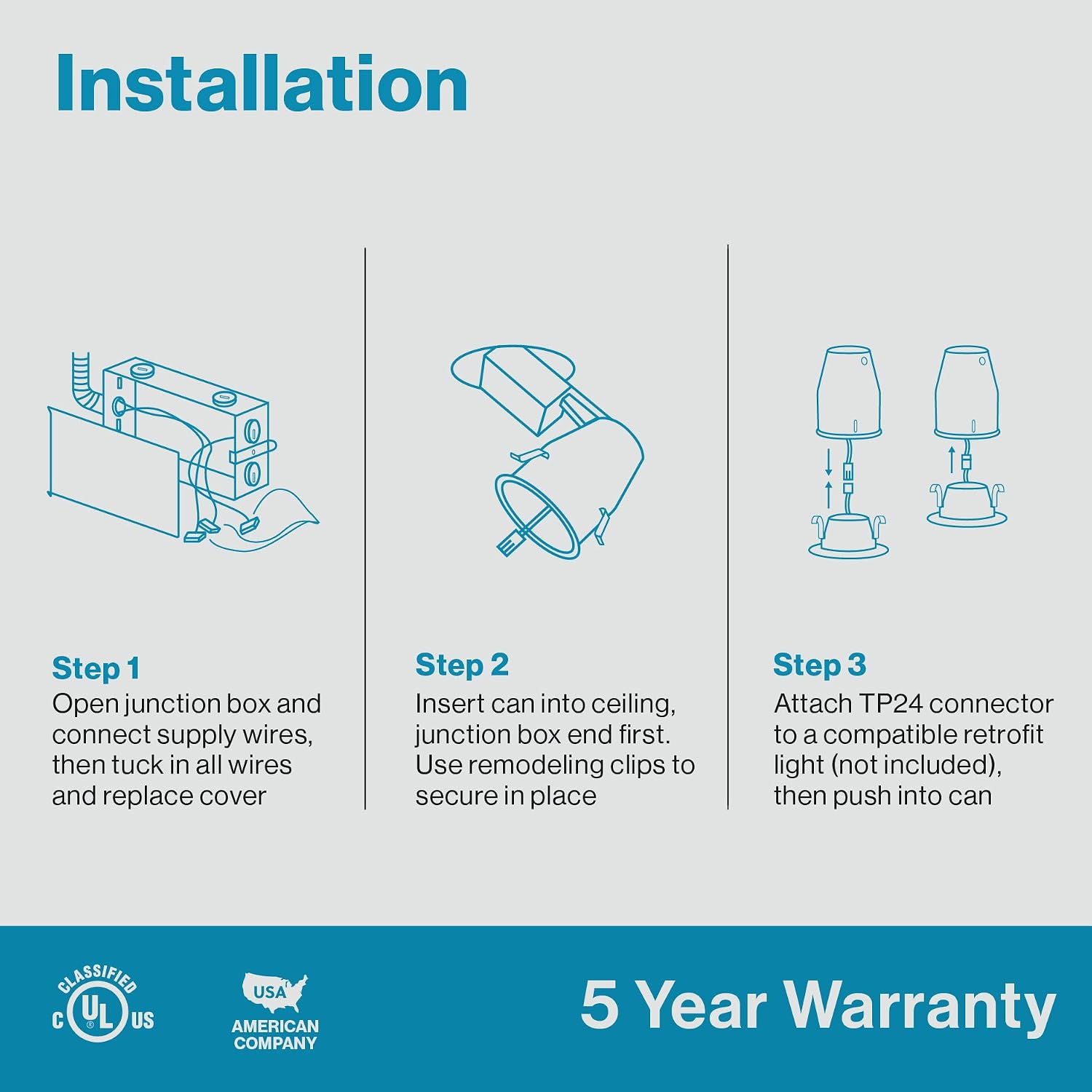 Sunco 4 Pack Can Lights for Ceiling 4 Inch Remodel Recessed Lighting Housing 120-277V TP24 Connector Included Air Tight Steel Can Easy Install, IC Rated, UL Listed